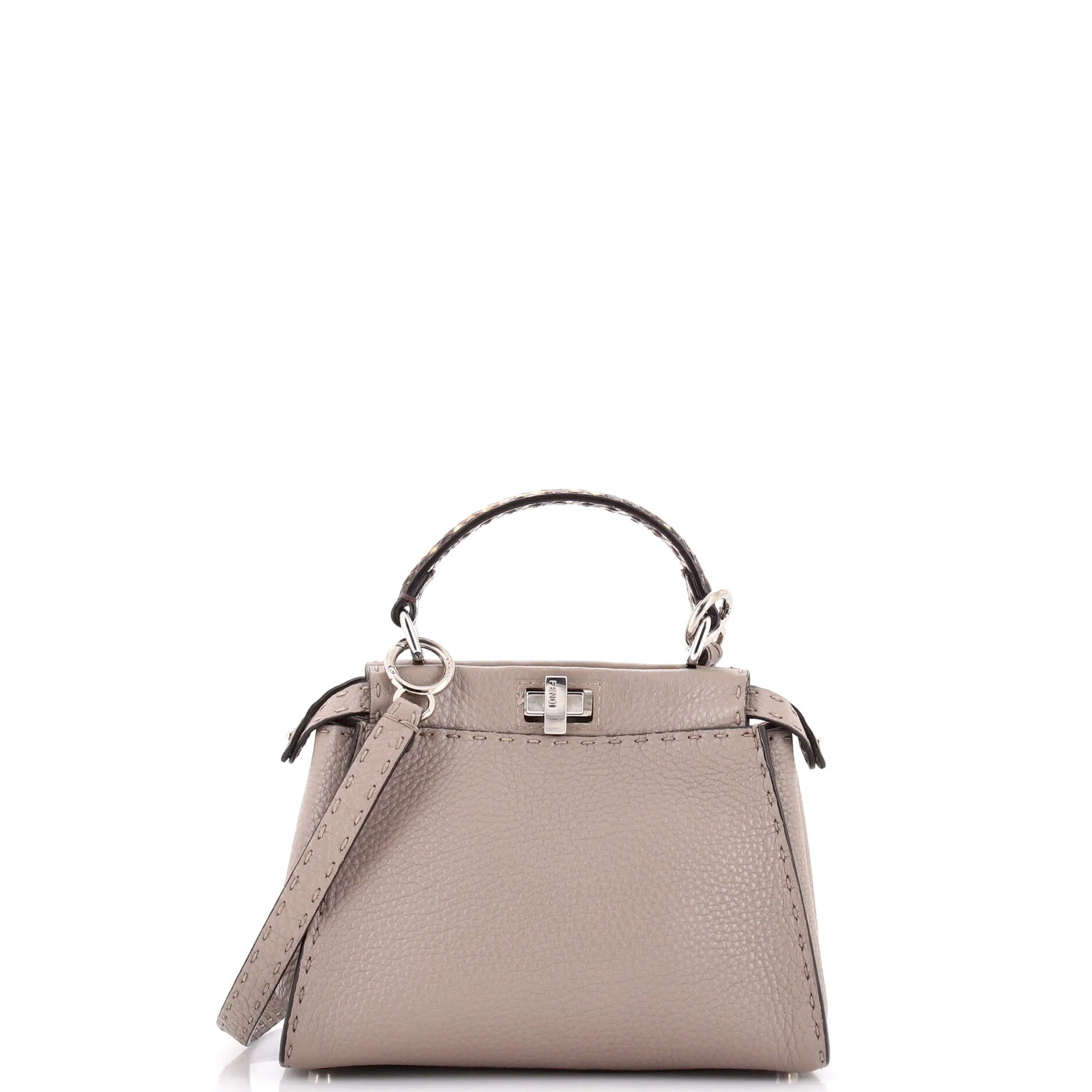 Selleria Peekaboo Bag Leather with Python Mini