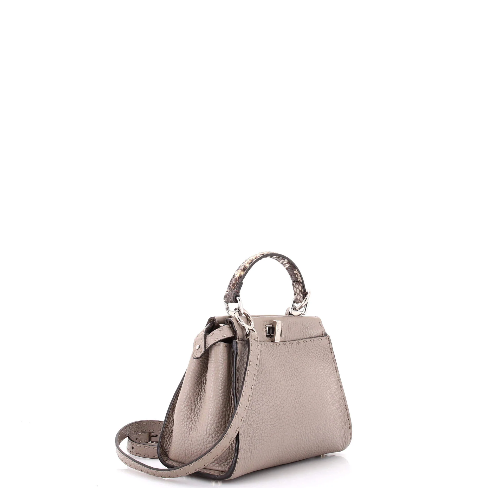 Selleria Peekaboo Bag Leather with Python Mini - Image 2