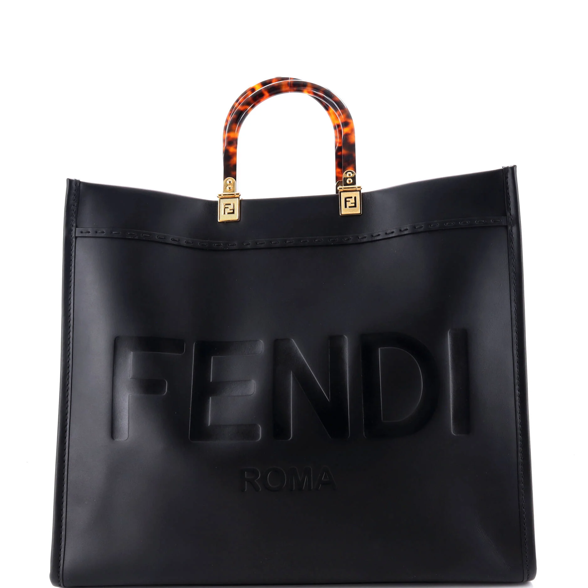 Sunshine Shopper Tote Leather Large