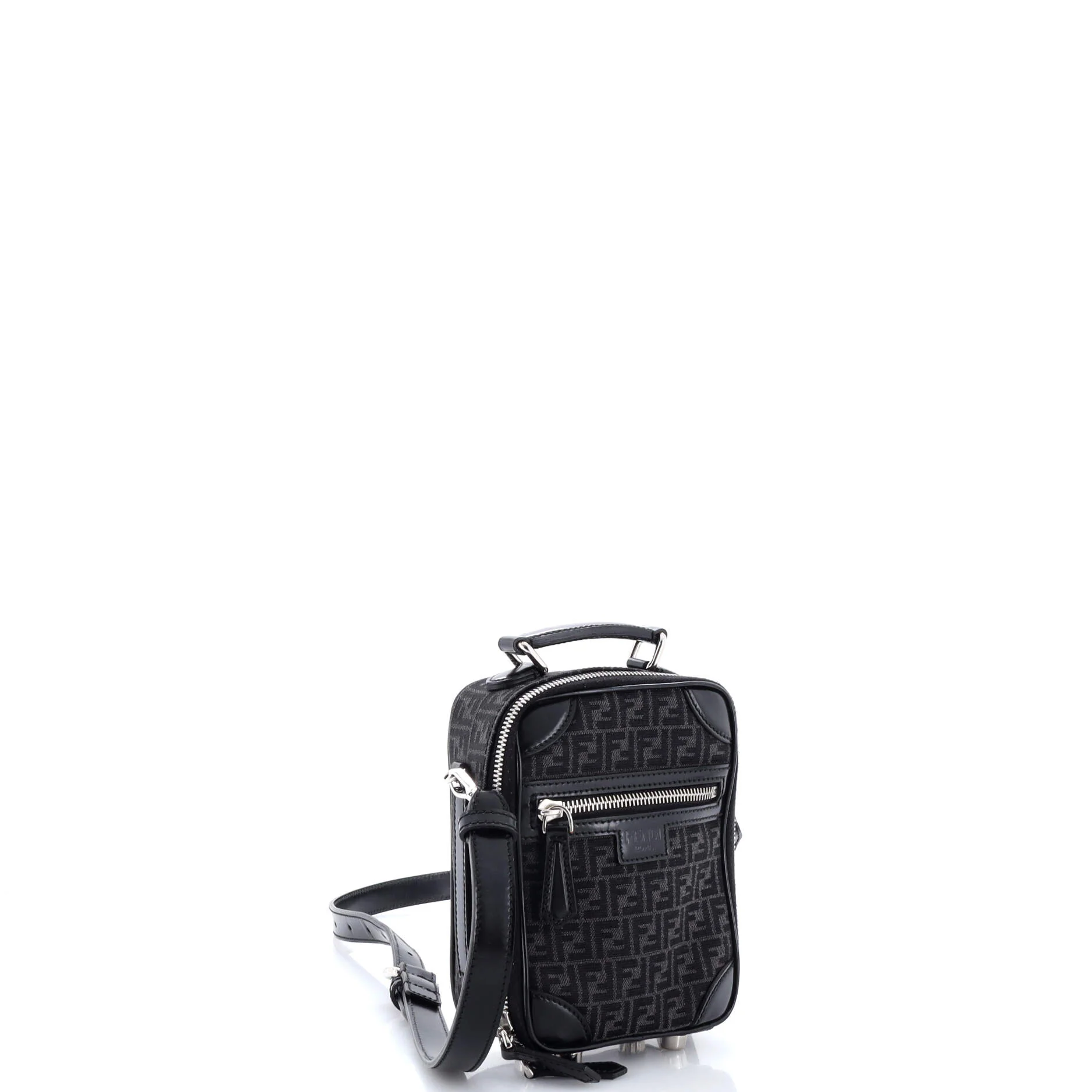 Trolley Crossbody Bag Recycled Fabric Jacquard Mini - Image 2
