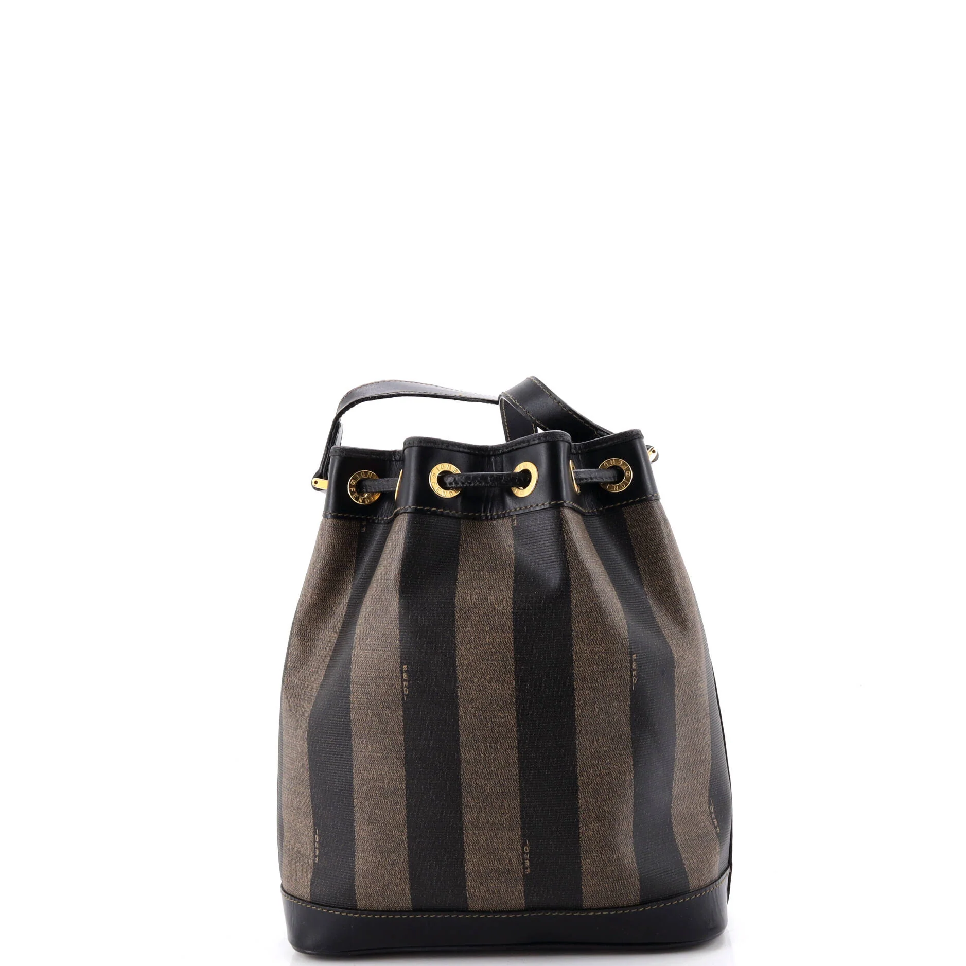 Vintage Pequin Bucket Bag Coated Canvas Large - Image 4