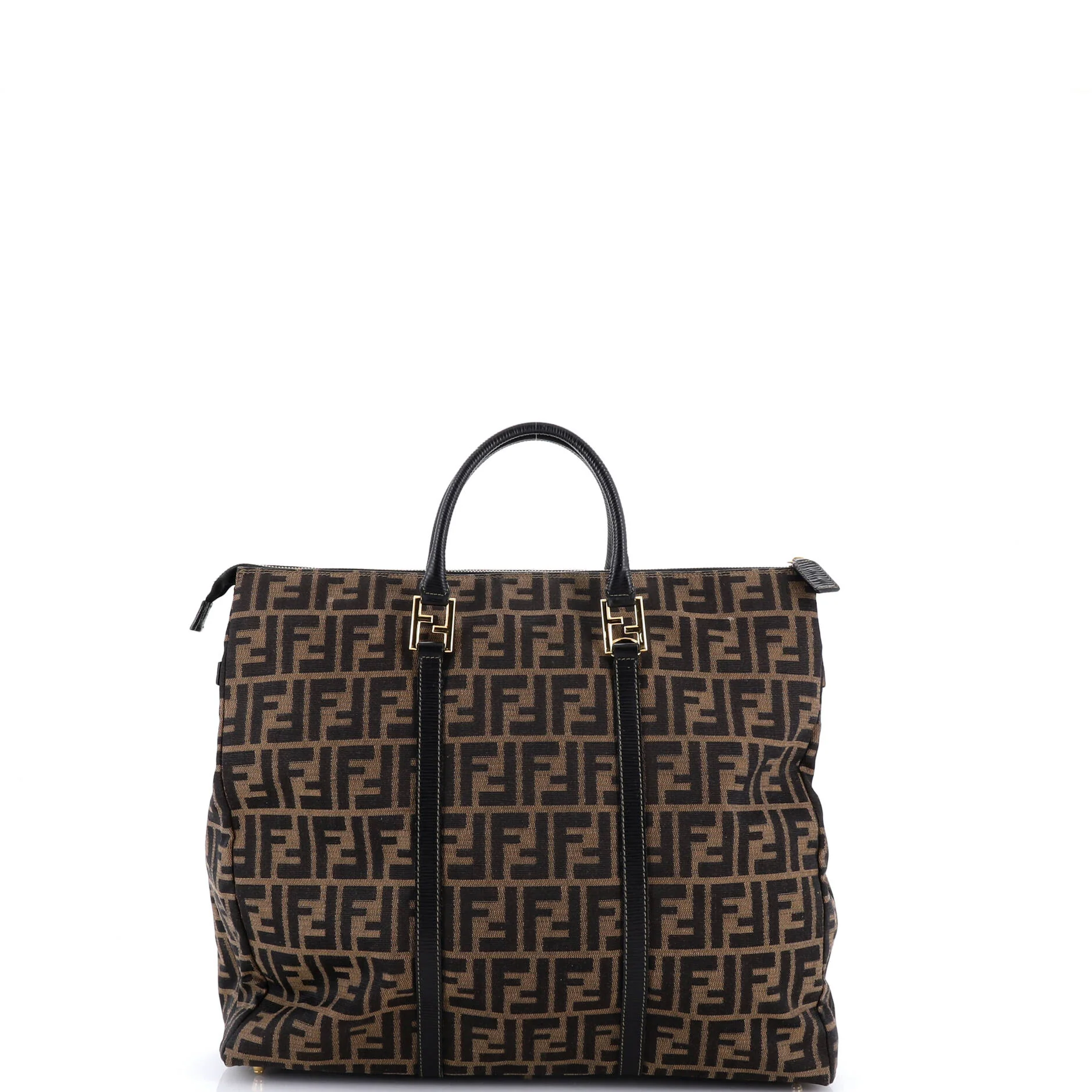 Vintage Zip Travel Tote Zucca Canvas Large - Image 3