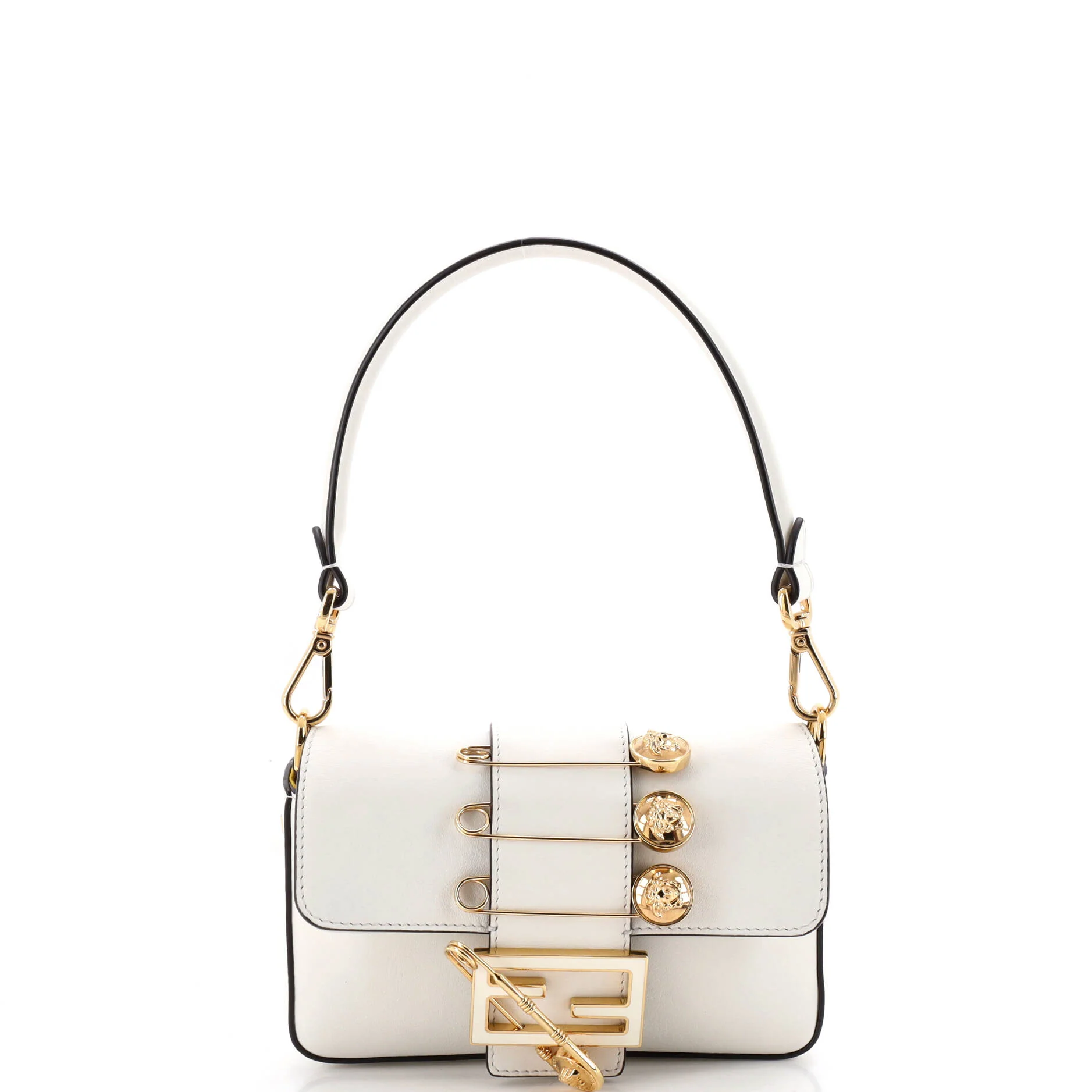 x Versace Fendace Brooch Baguette NM Bag Leather Mini