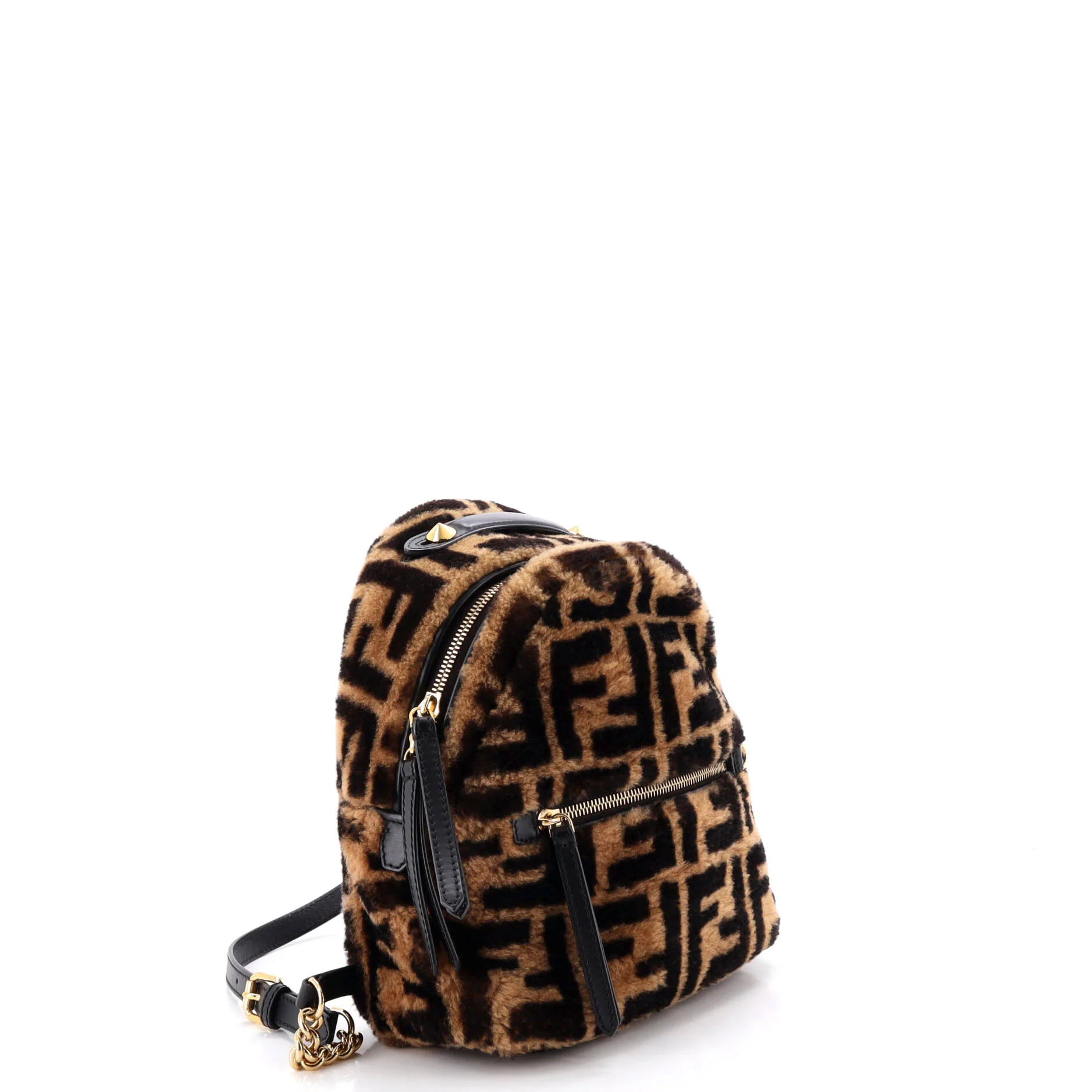 Zip Backpack Zucca Shearling Mini - Image 2