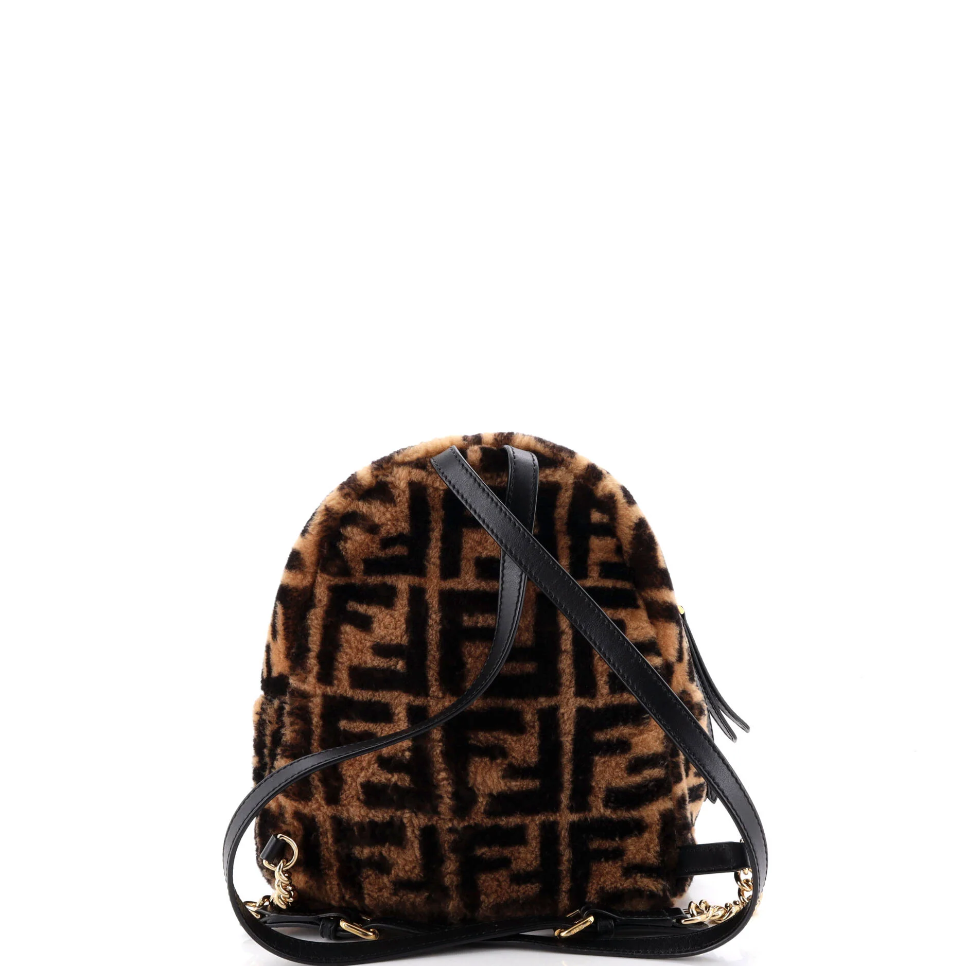 Zip Backpack Zucca Shearling Mini - Image 3