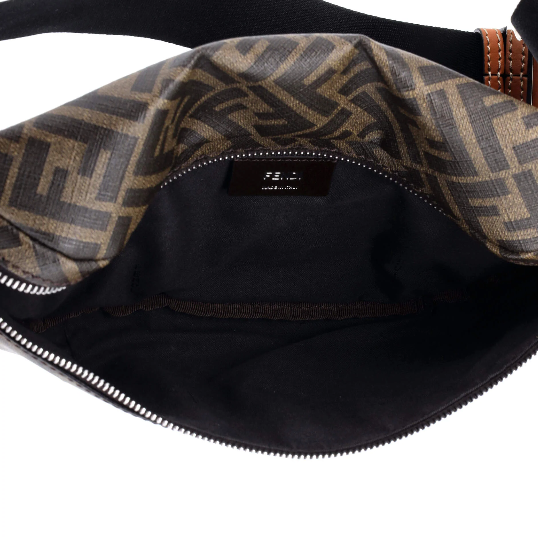 Zip Belt Bag Zucca Coated Canvas and Leather - Image 5