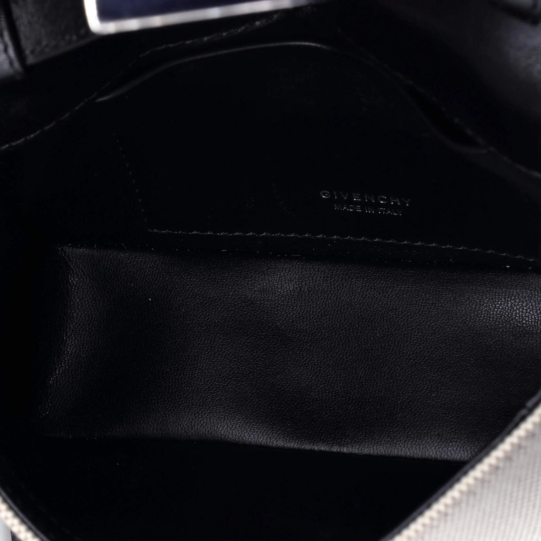 4G Shoulder Bag Padded Leather and Canvas Small - Image 5