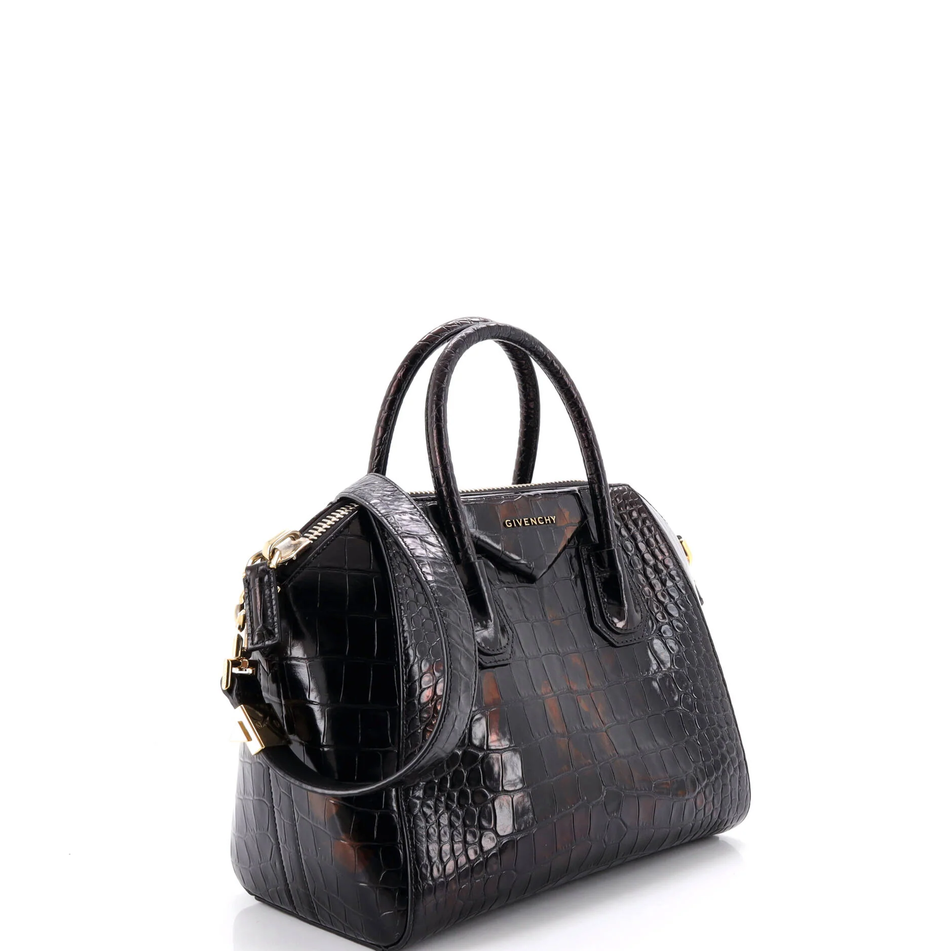 Antigona Bag Crocodile Embossed Leather Medium - Image 2