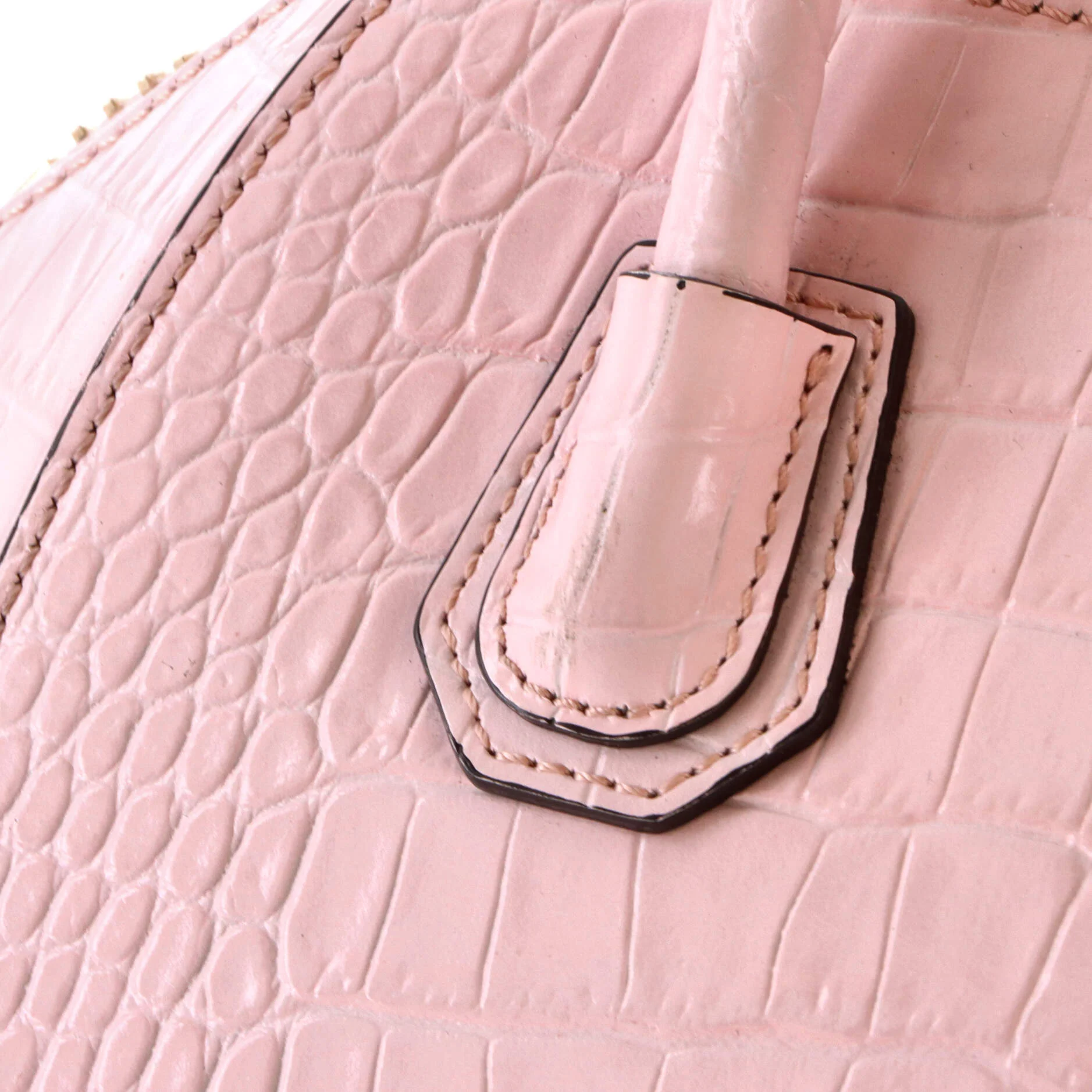 Antigona Bag Crocodile Embossed Leather Mini - Image 6