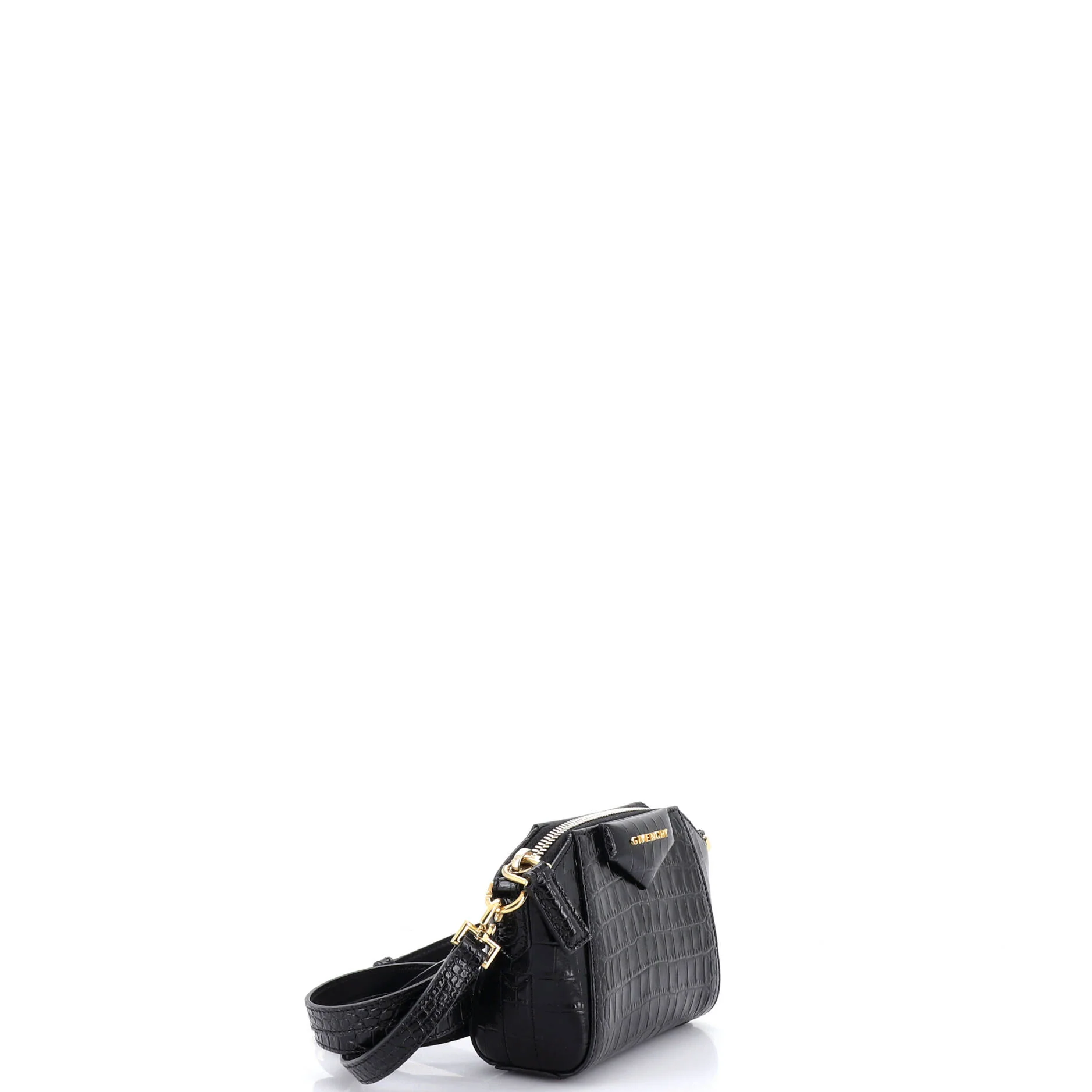Antigona Crossbody Bag Crocodile Embossed Leather Nano - Image 2