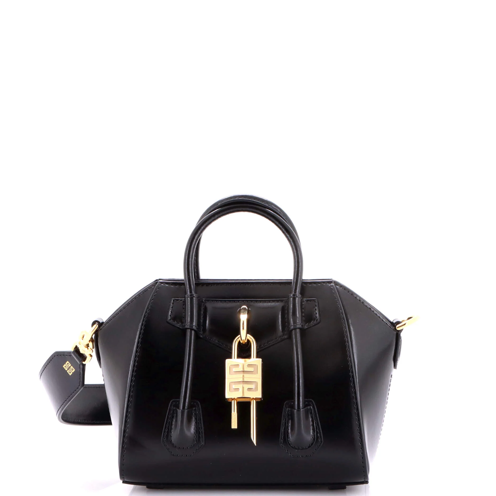 Antigona Lock Bag Leather Mini
