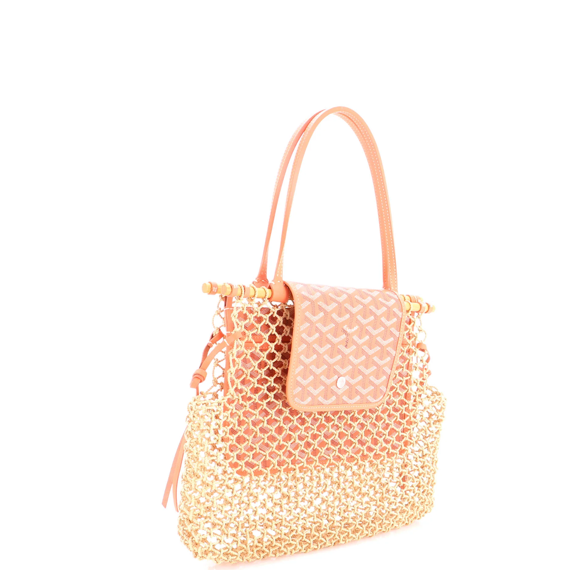 Aligre Bag Raffia Net with Coated Canvas - Image 2