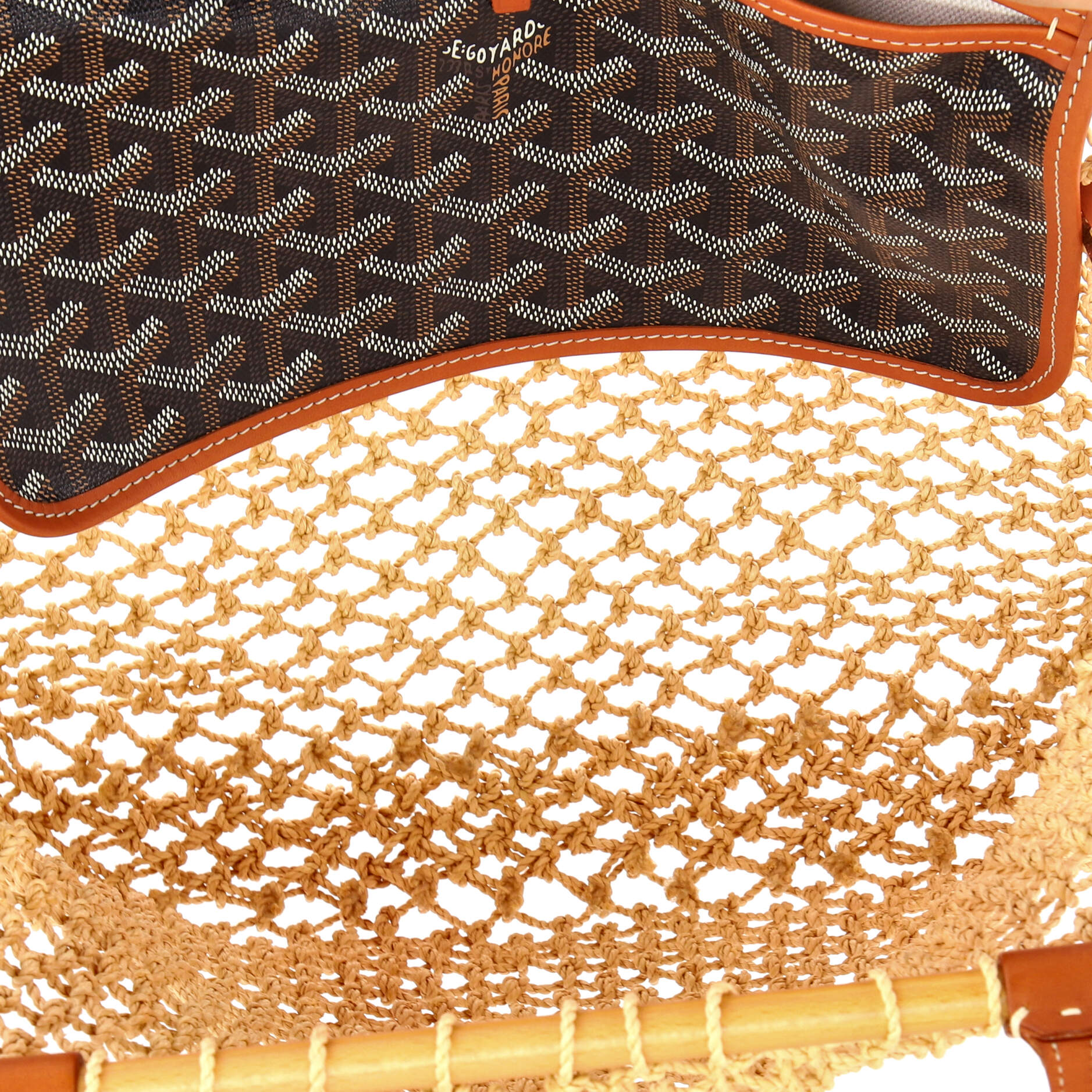 Aligre Bag Raffia Net with Coated Canvas - Image 5