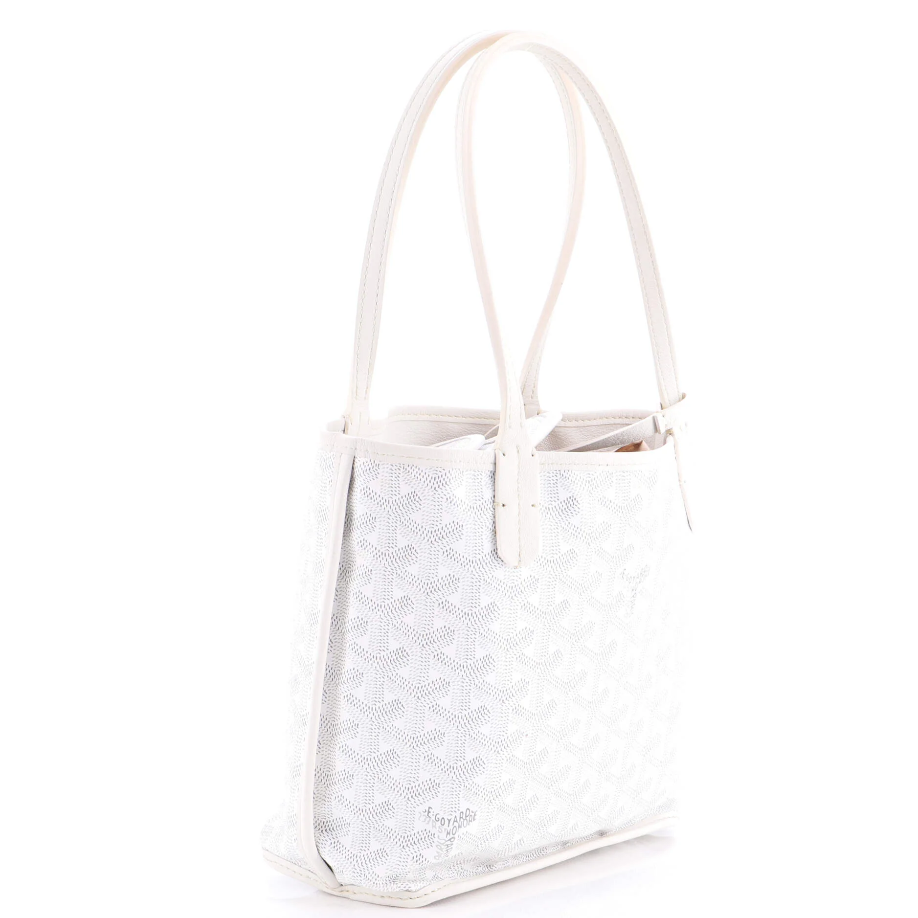 Anjou Reversible Tote Coated Canvas Mini - Image 3