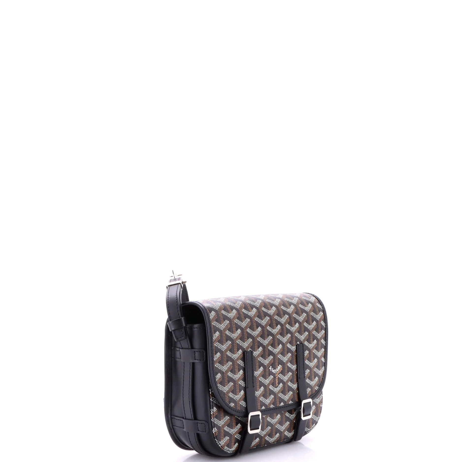 Belvedere Messenger Bag Coated Canvas with Leather PM - Image 2