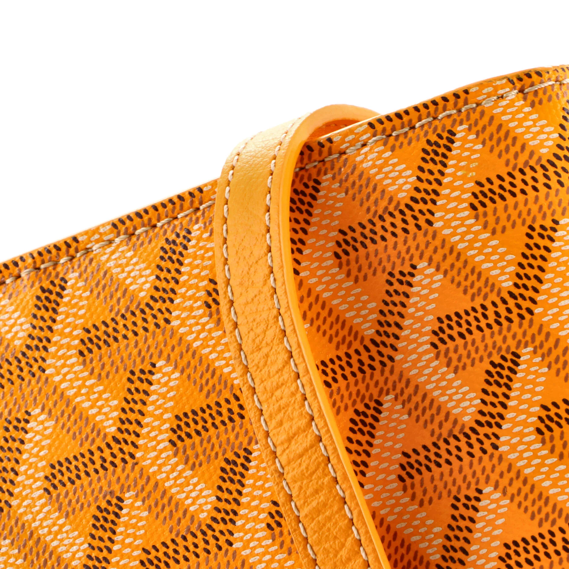 Chypre Wallet on Strap Coated Canvas with Leather - Image 7