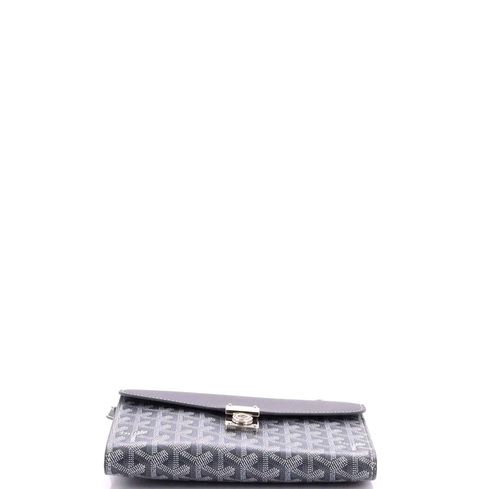 Chypre Wallet on Strap Coated Canvas with Leather - Image 4