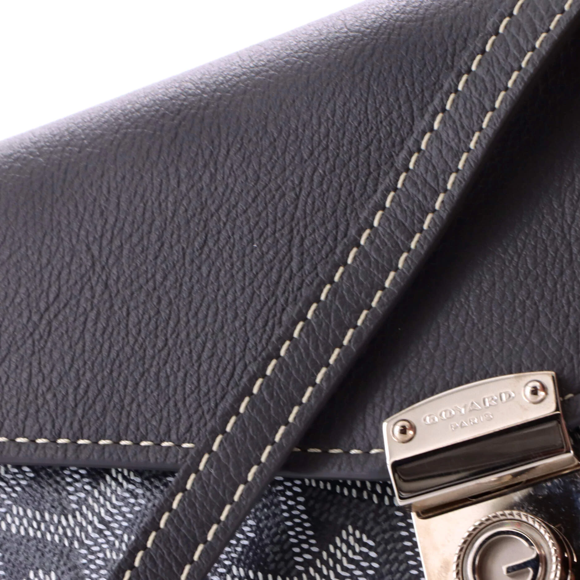 Chypre Wallet on Strap Coated Canvas with Leather - Image 6