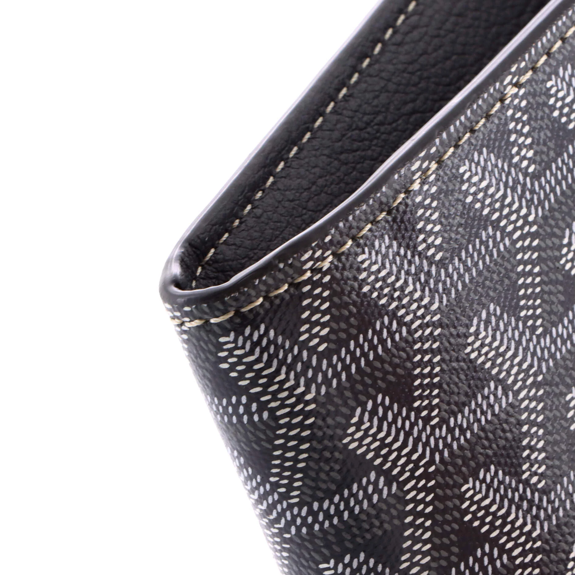 Chypre Wallet on Strap Coated Canvas with Leather - Image 7