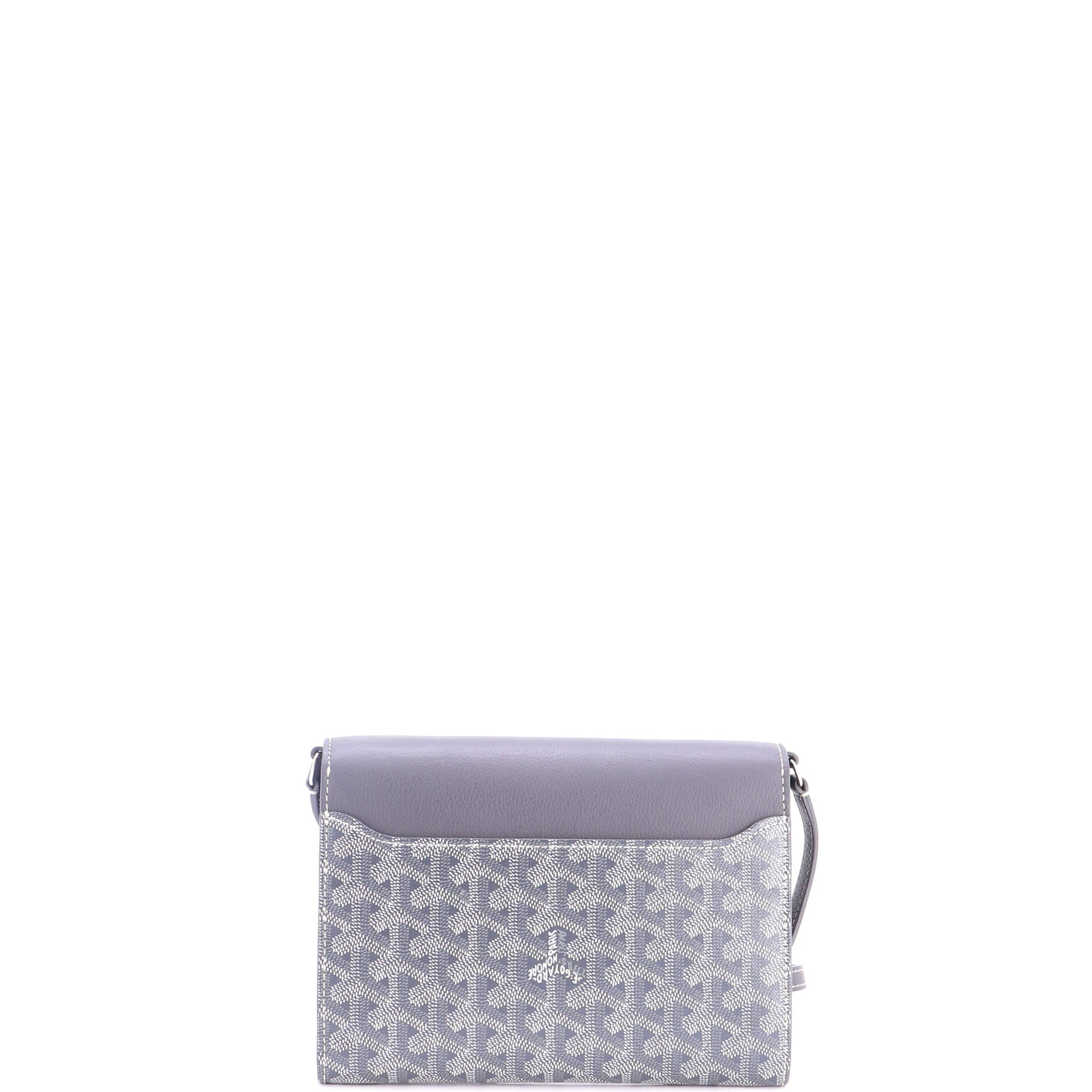 Chypre Wallet on Strap Coated Canvas with Leather - Image 3