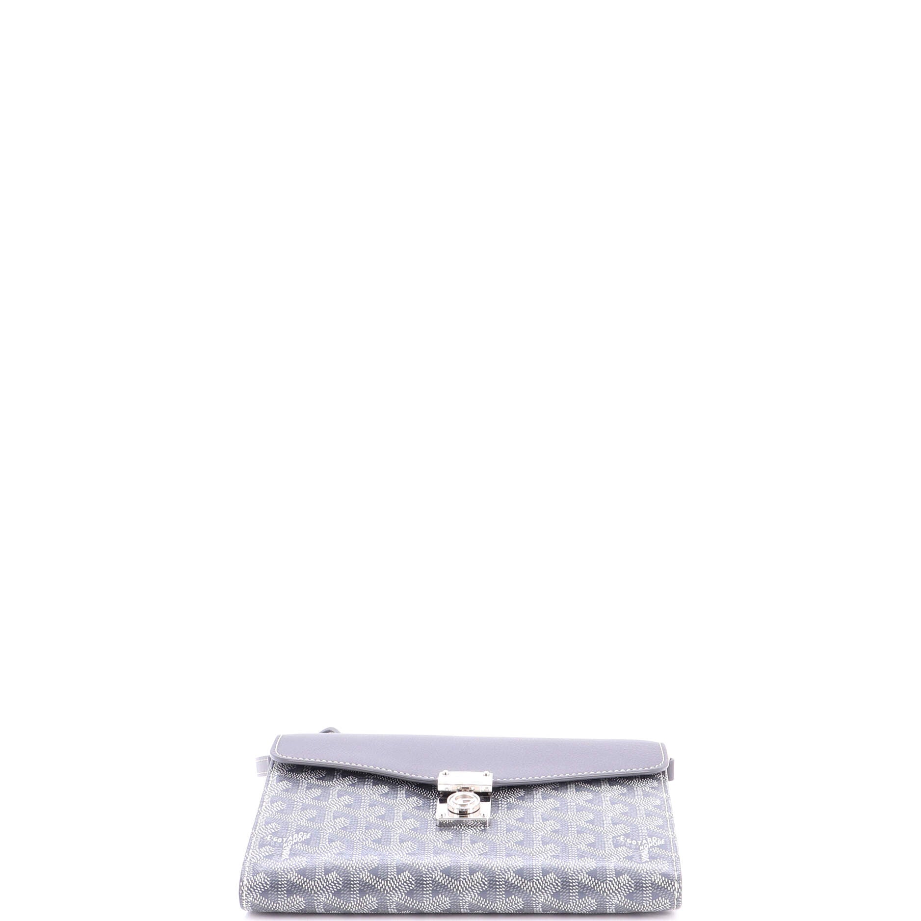 Chypre Wallet on Strap Coated Canvas with Leather - Image 4