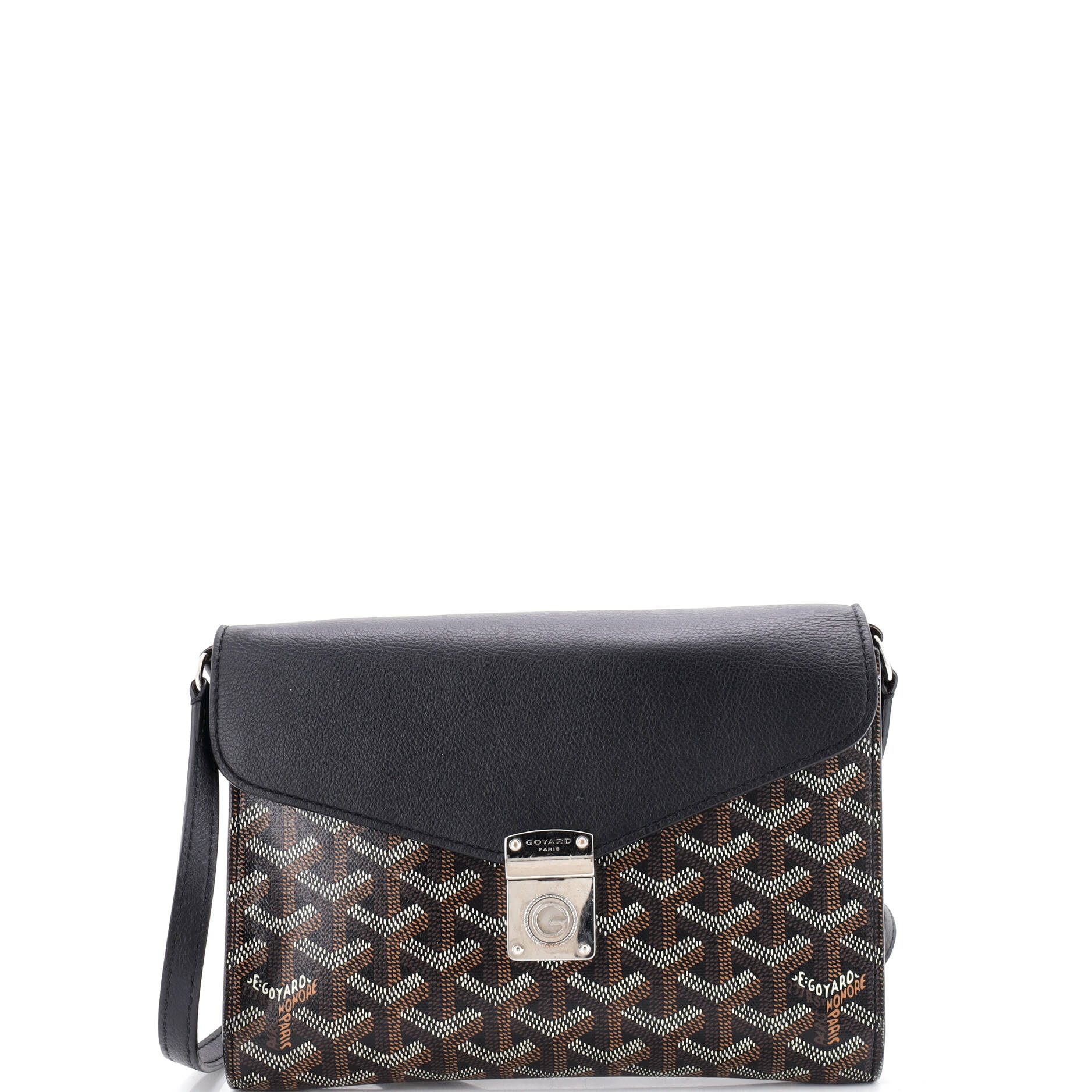 Chypre Wallet on Strap Coated Canvas with Leather