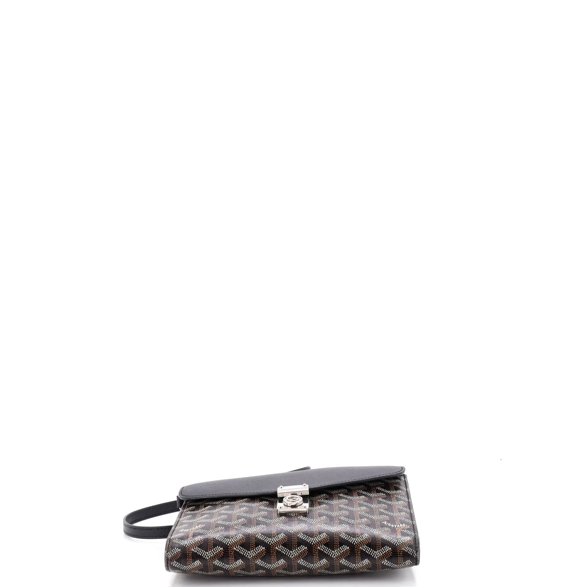 Chypre Wallet on Strap Coated Canvas with Leather - Image 4