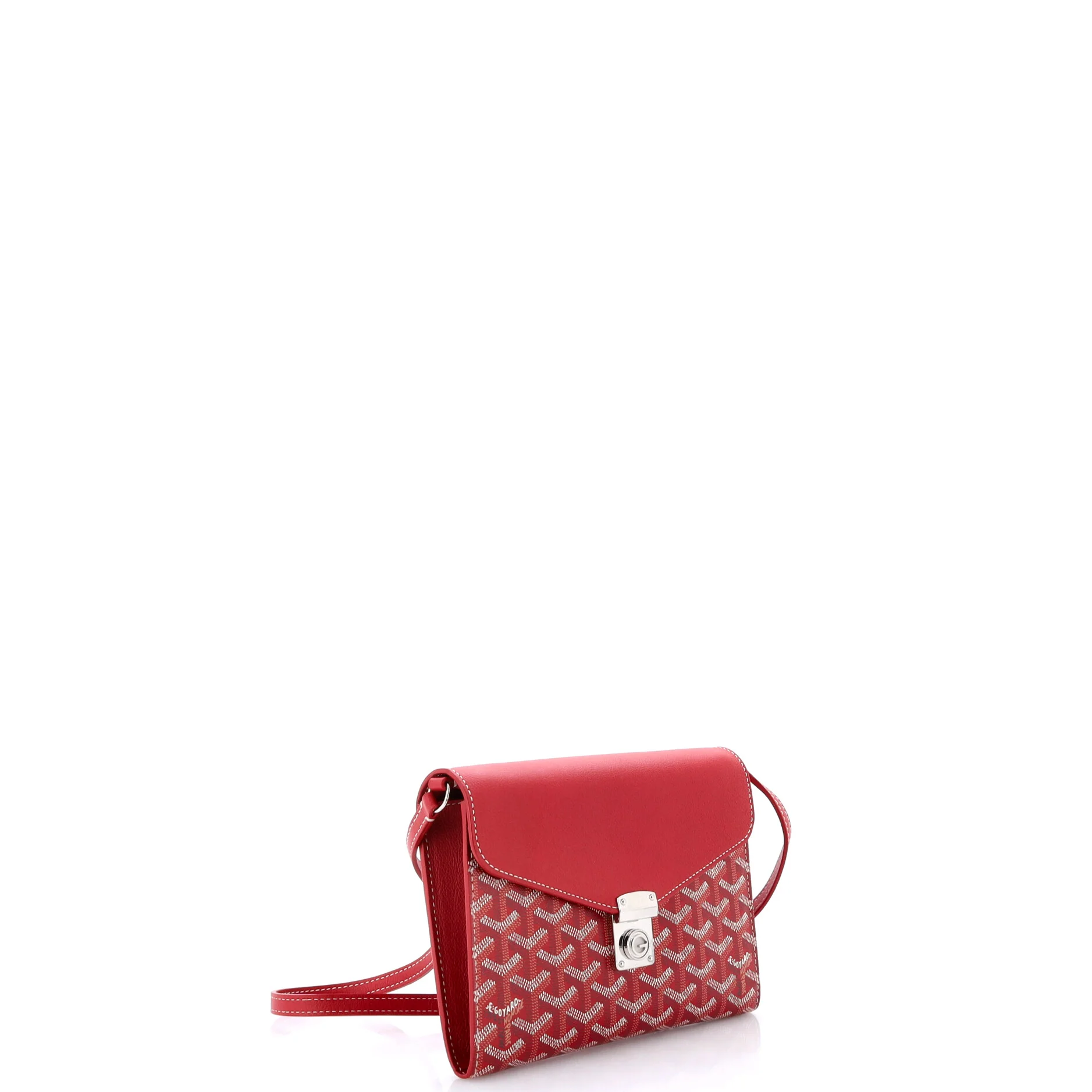 Chypre Wallet on Strap Coated Canvas with Leather - Image 2