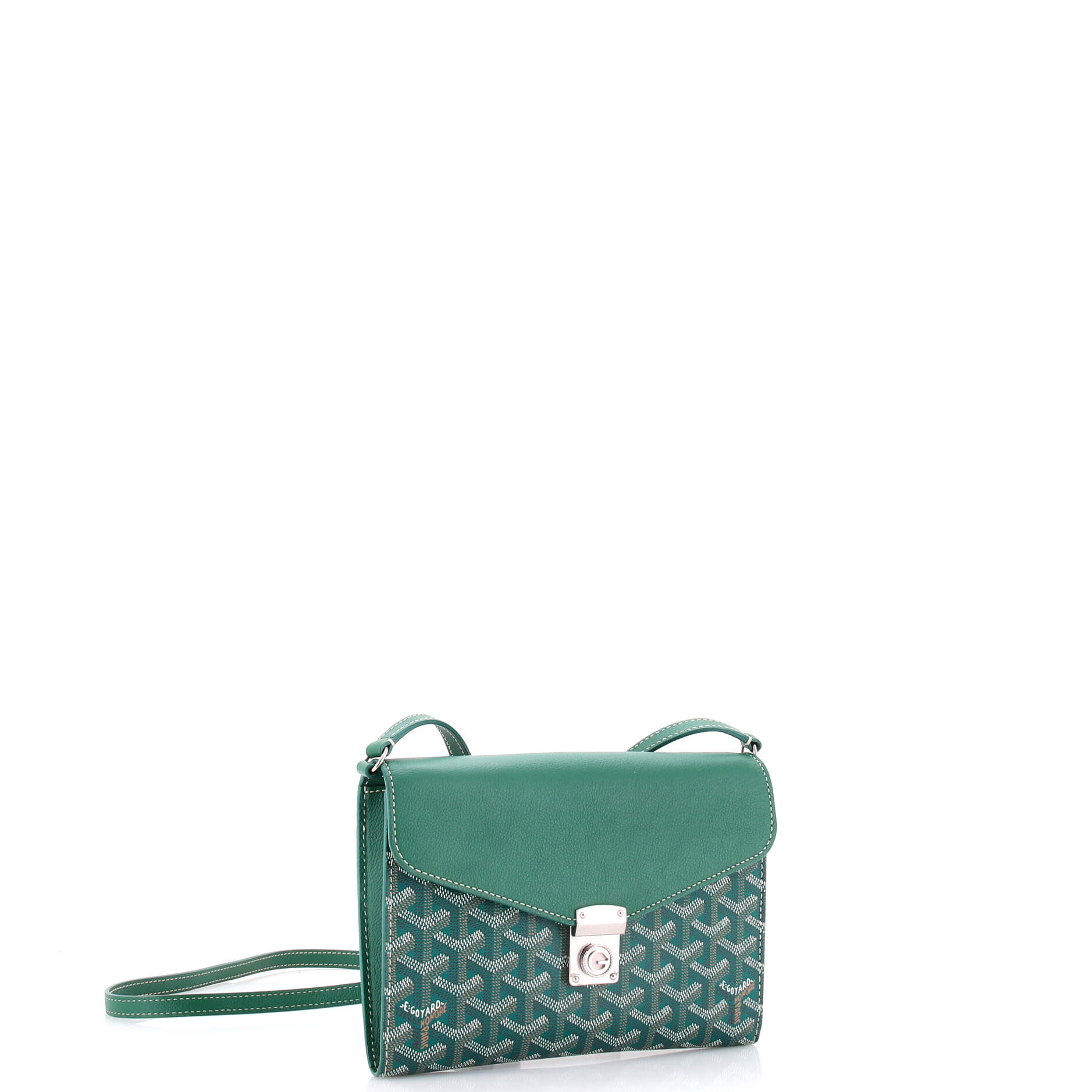 Chypre Wallet on Strap Coated Canvas with Leather - Image 2