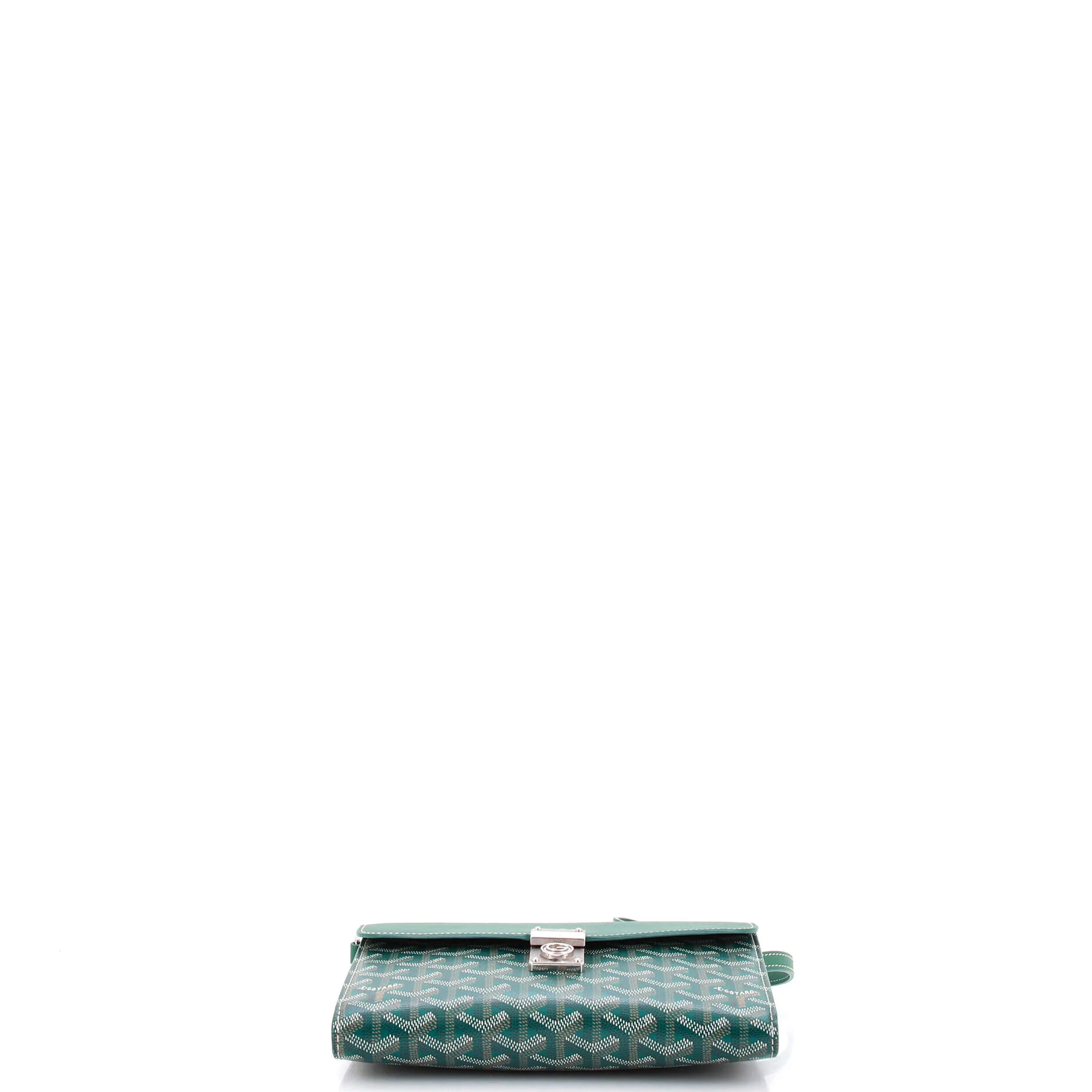 Chypre Wallet on Strap Coated Canvas with Leather - Image 4