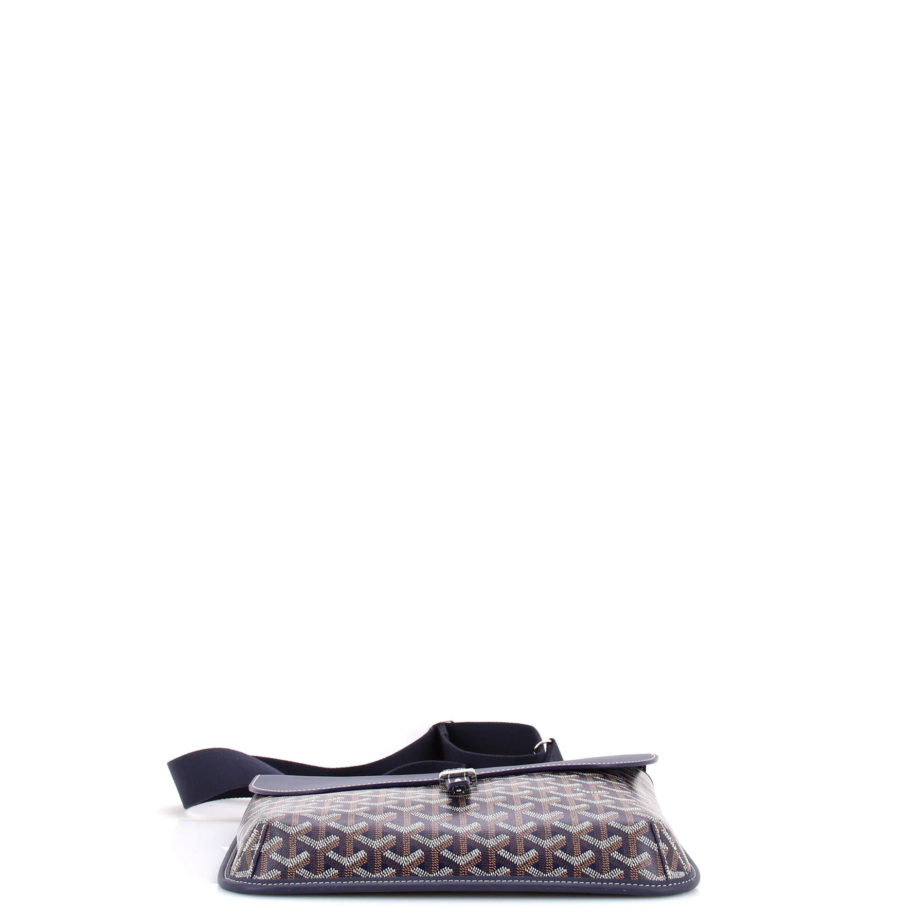 Coursier Messenger Bag Coated Canvas and Leather - Image 4