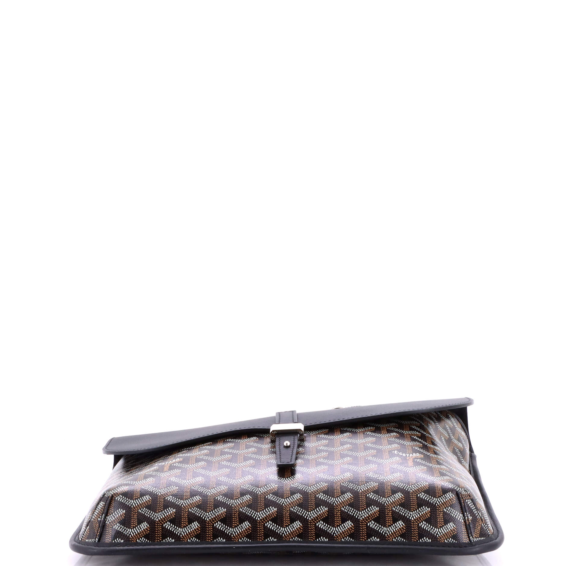 Coursier Messenger Bag Coated Canvas and Leather - Image 4