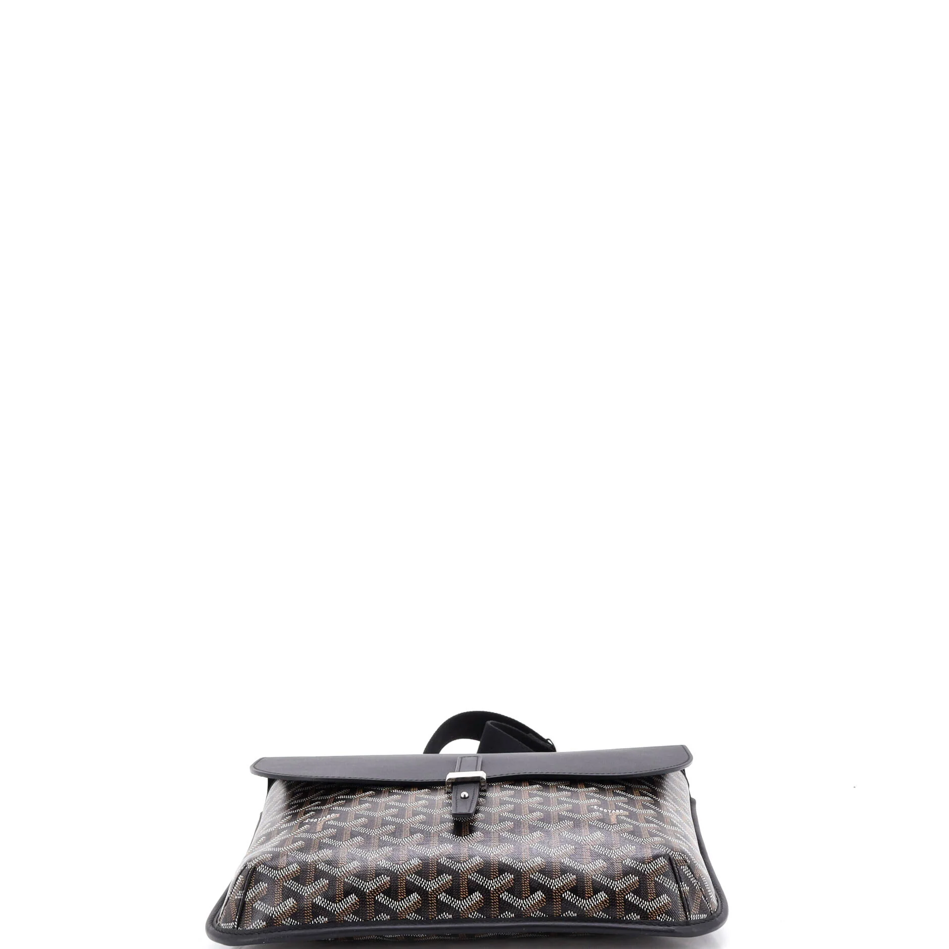 Coursier Messenger Bag Coated Canvas and Leather - Image 4