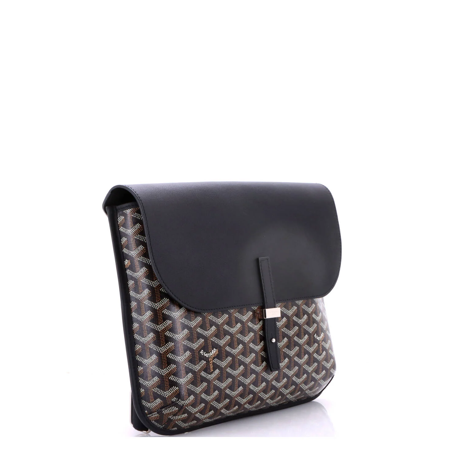 Coursier Messenger Bag Coated Canvas and Leather - Image 2