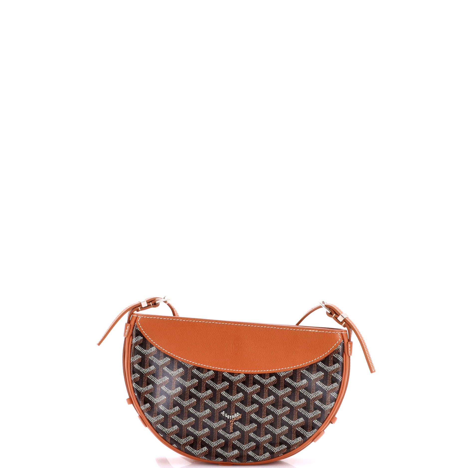 Hirondelle Shoulder Bag Coated Canvas and Leather - Image 3