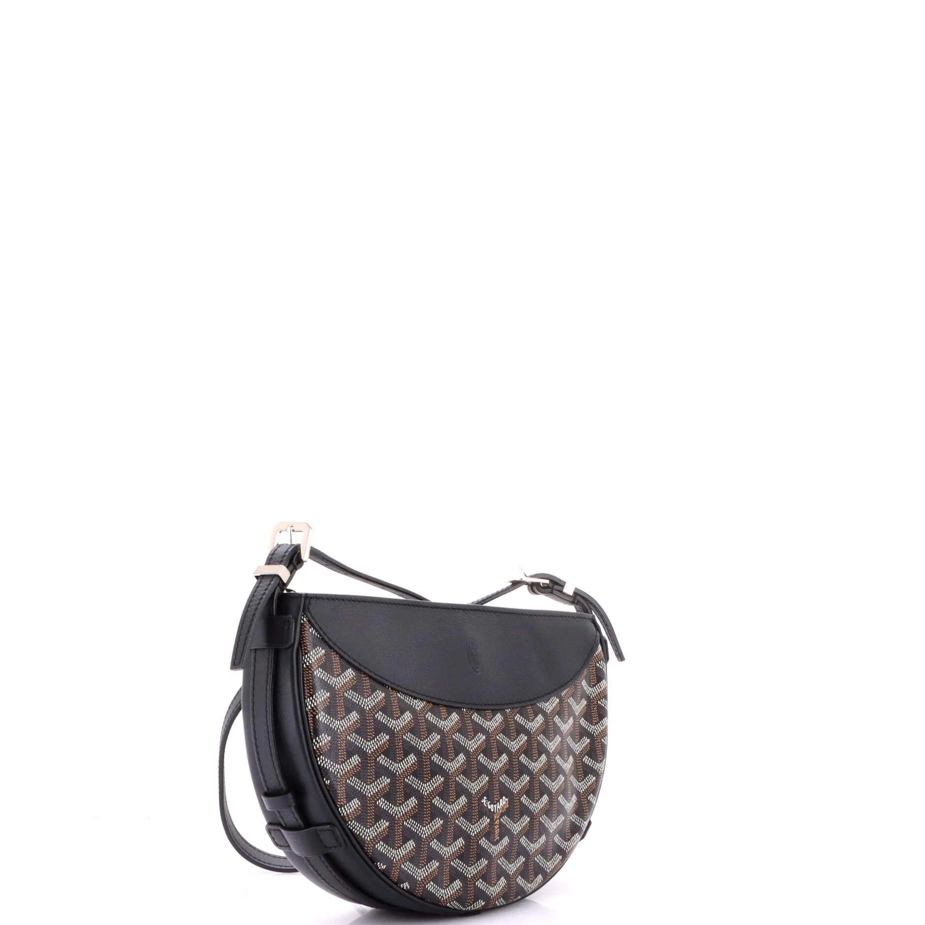 Hirondelle Shoulder Bag Coated Canvas and Leather - Image 2