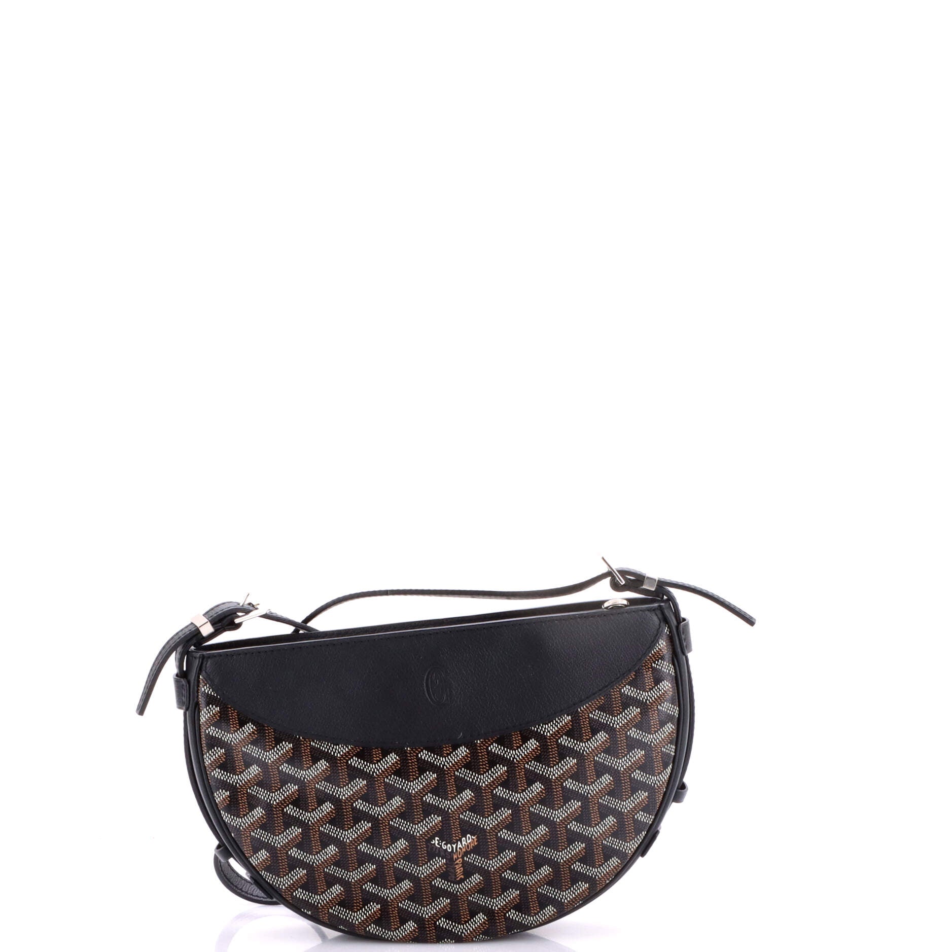 Hirondelle Shoulder Bag Coated Canvas and Leather - Image 3
