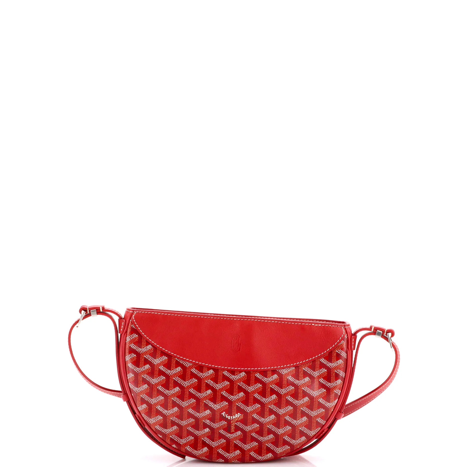 Hirondelle Shoulder Bag Coated Canvas and Leather - Image 3