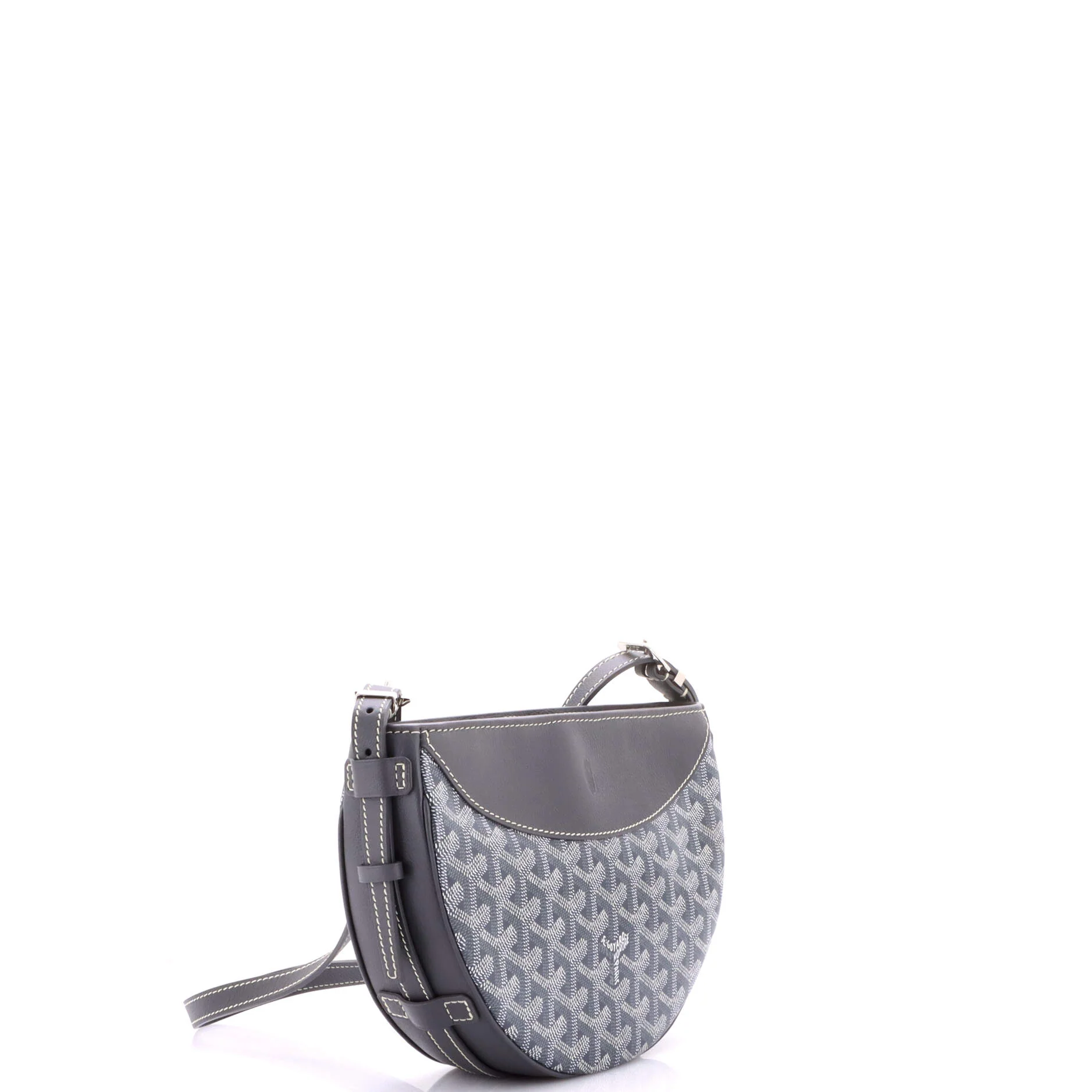 Hirondelle Shoulder Bag Coated Canvas and Leather - Image 2