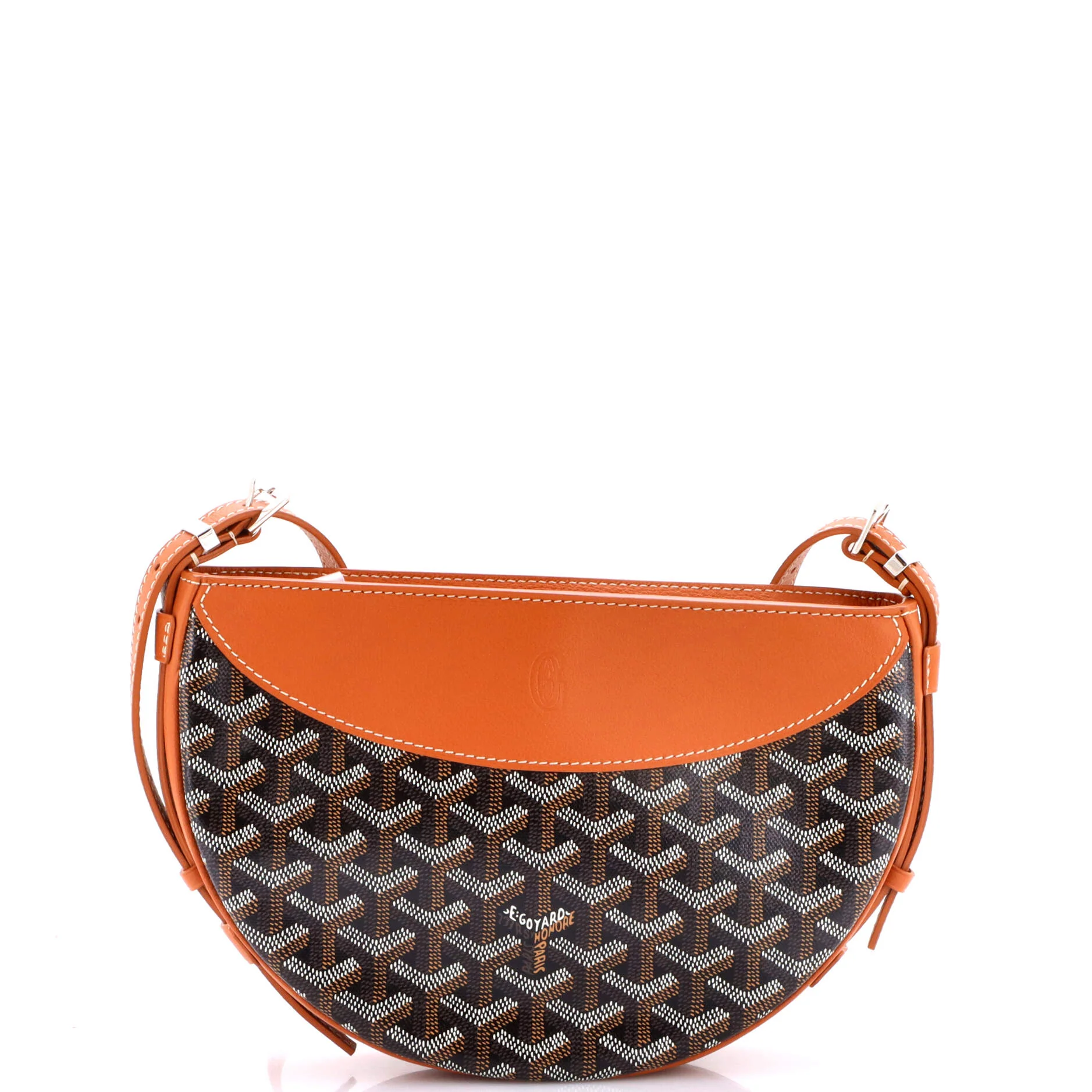 Hirondelle Shoulder Bag Coated Canvas and Leather