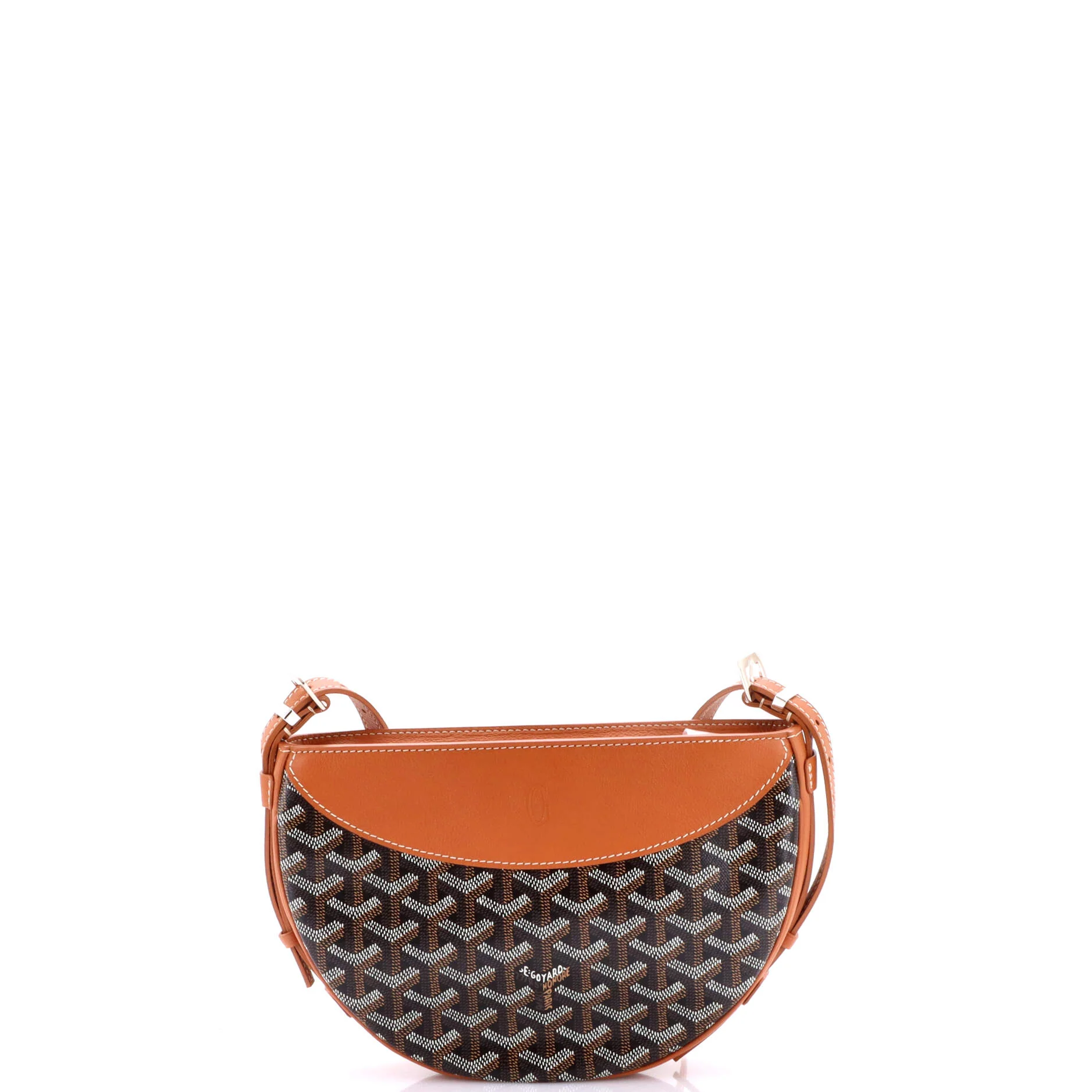 Hirondelle Shoulder Bag Coated Canvas and Leather - Image 3