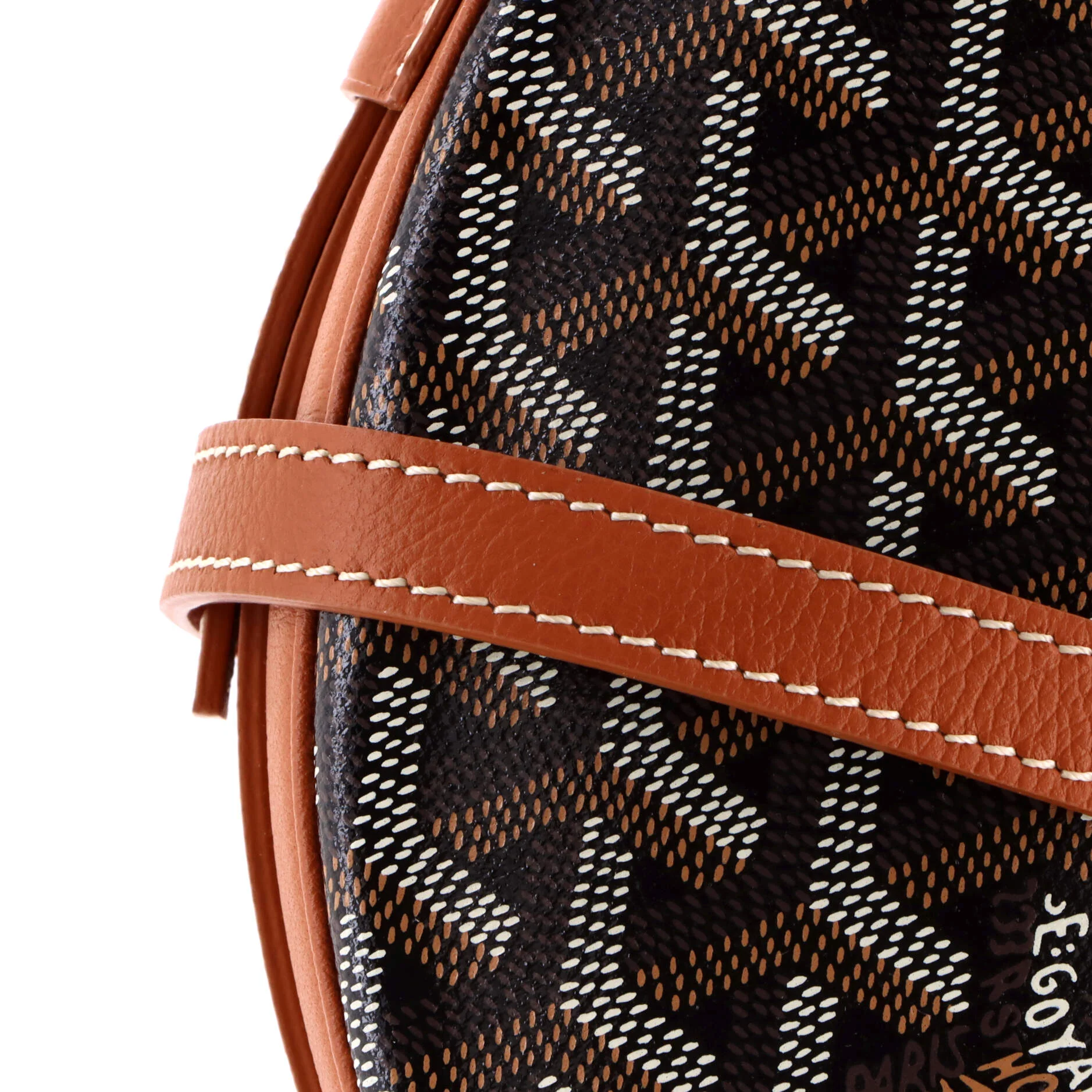 Hirondelle Shoulder Bag Coated Canvas and Leather - Image 6