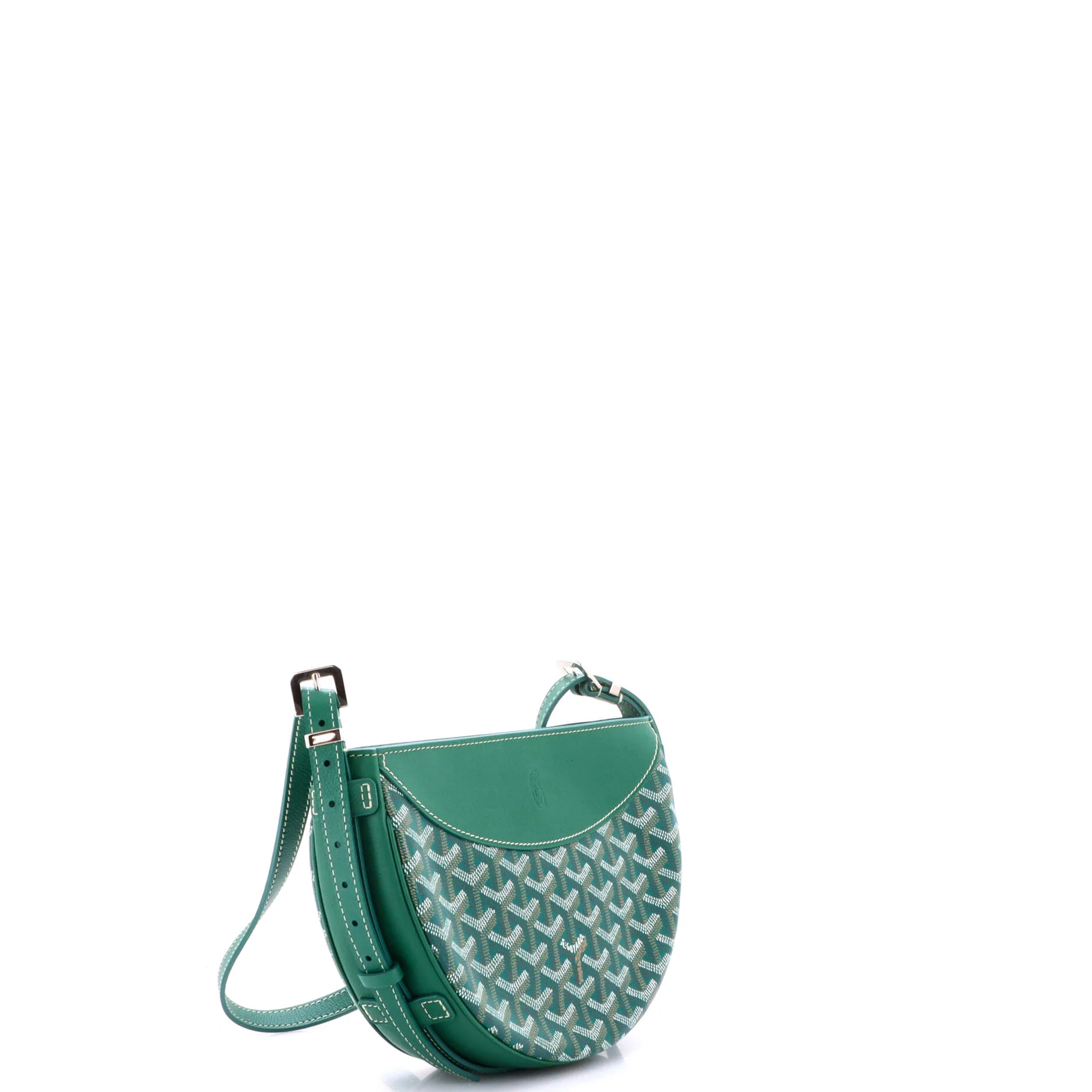 Hirondelle Shoulder Bag Coated Canvas and Leather - Image 2