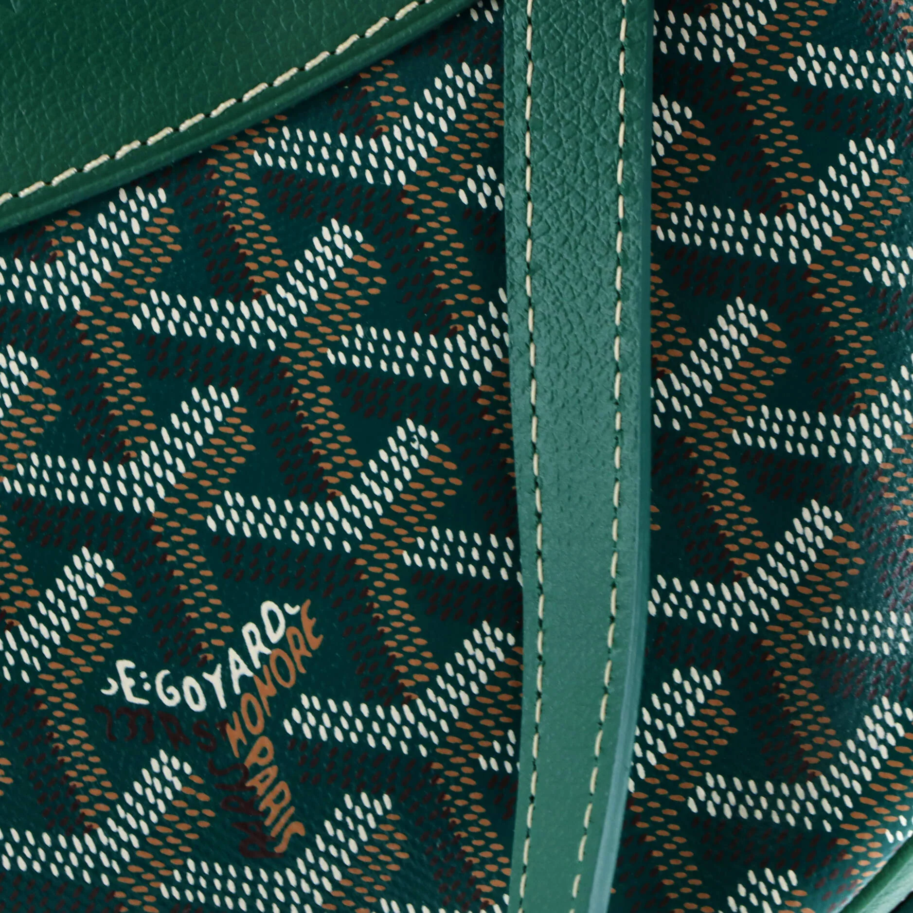 Hirondelle Shoulder Bag Coated Canvas and Leather - Image 7
