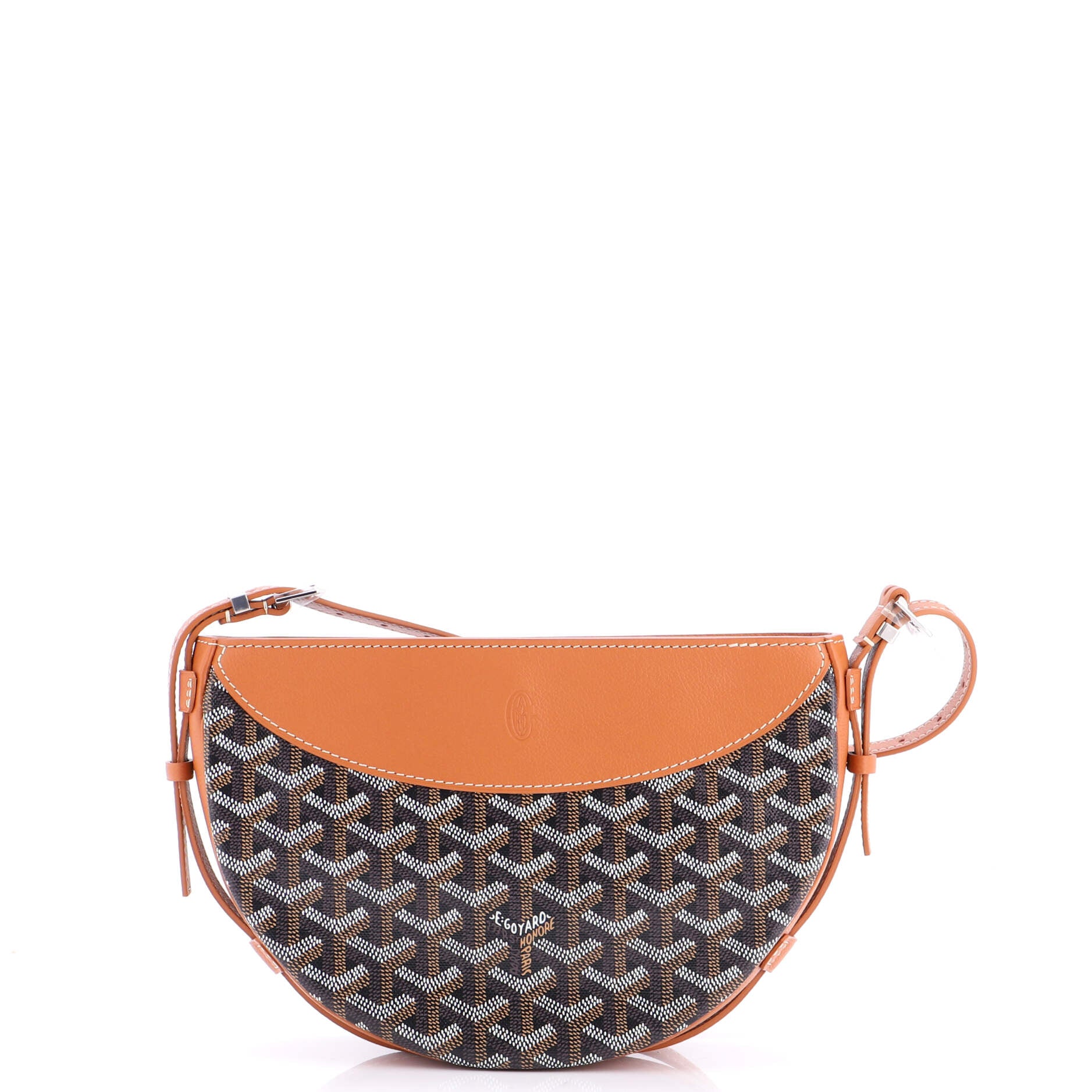 Hirondelle Shoulder Bag Coated Canvas and Leather - Image 3