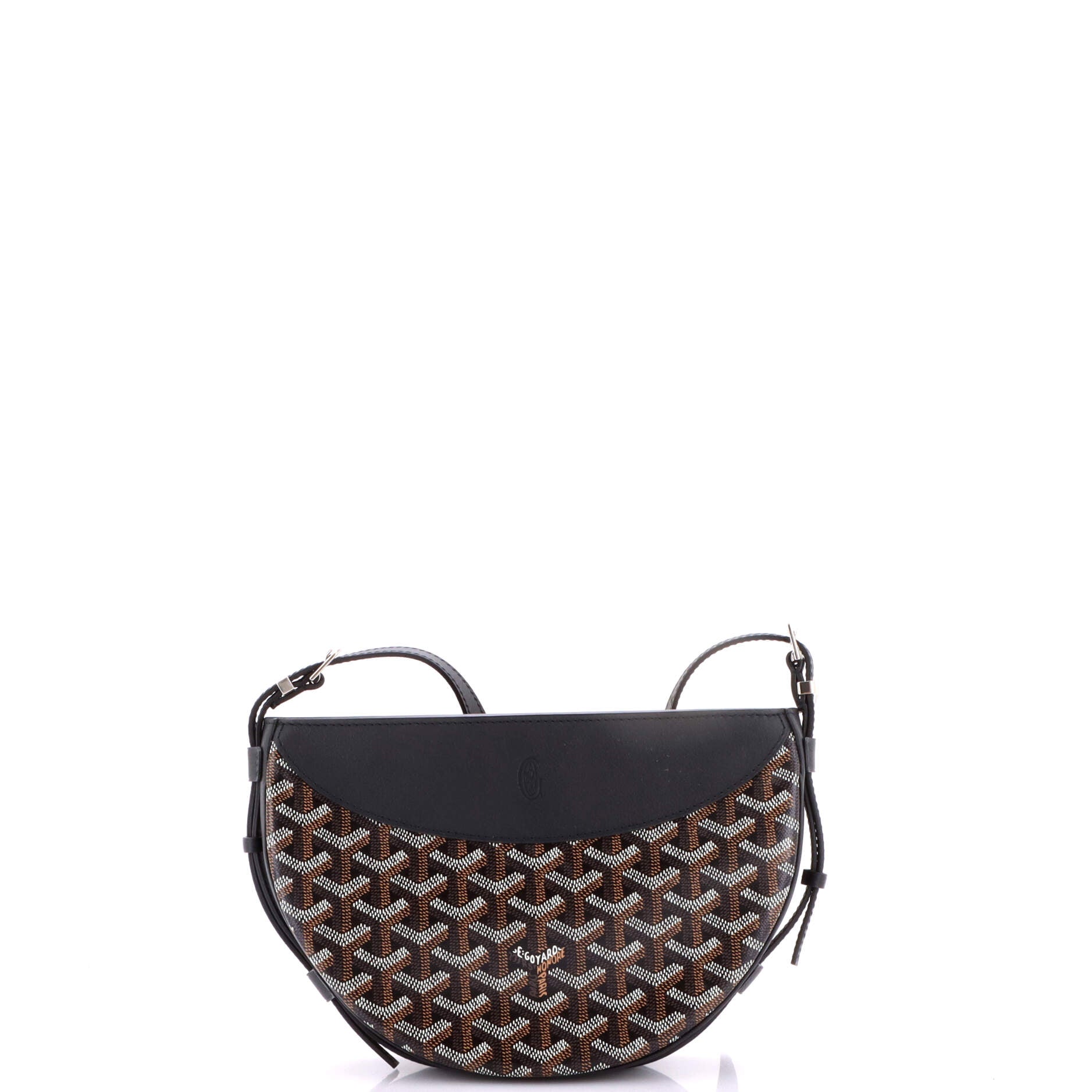 Hirondelle Shoulder Bag Coated Canvas and Leather - Image 3