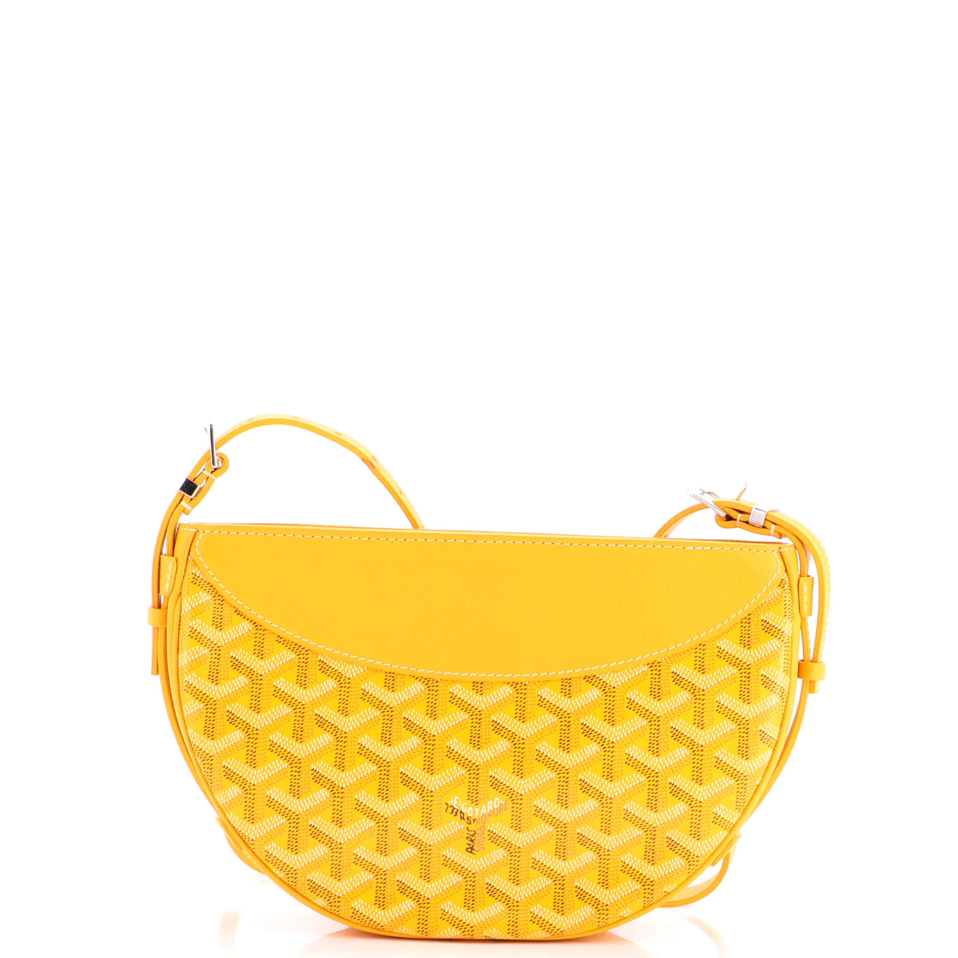 Hirondelle Shoulder Bag Coated Canvas and Leather - Image 3