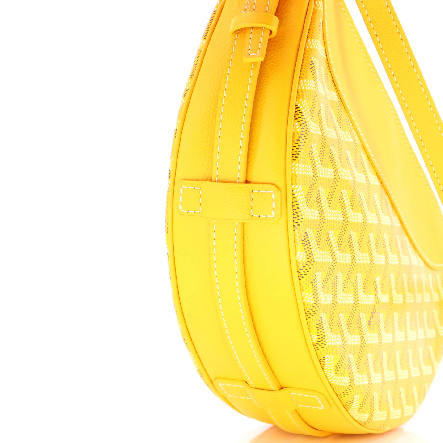 Hirondelle Shoulder Bag Coated Canvas and Leather - Image 6