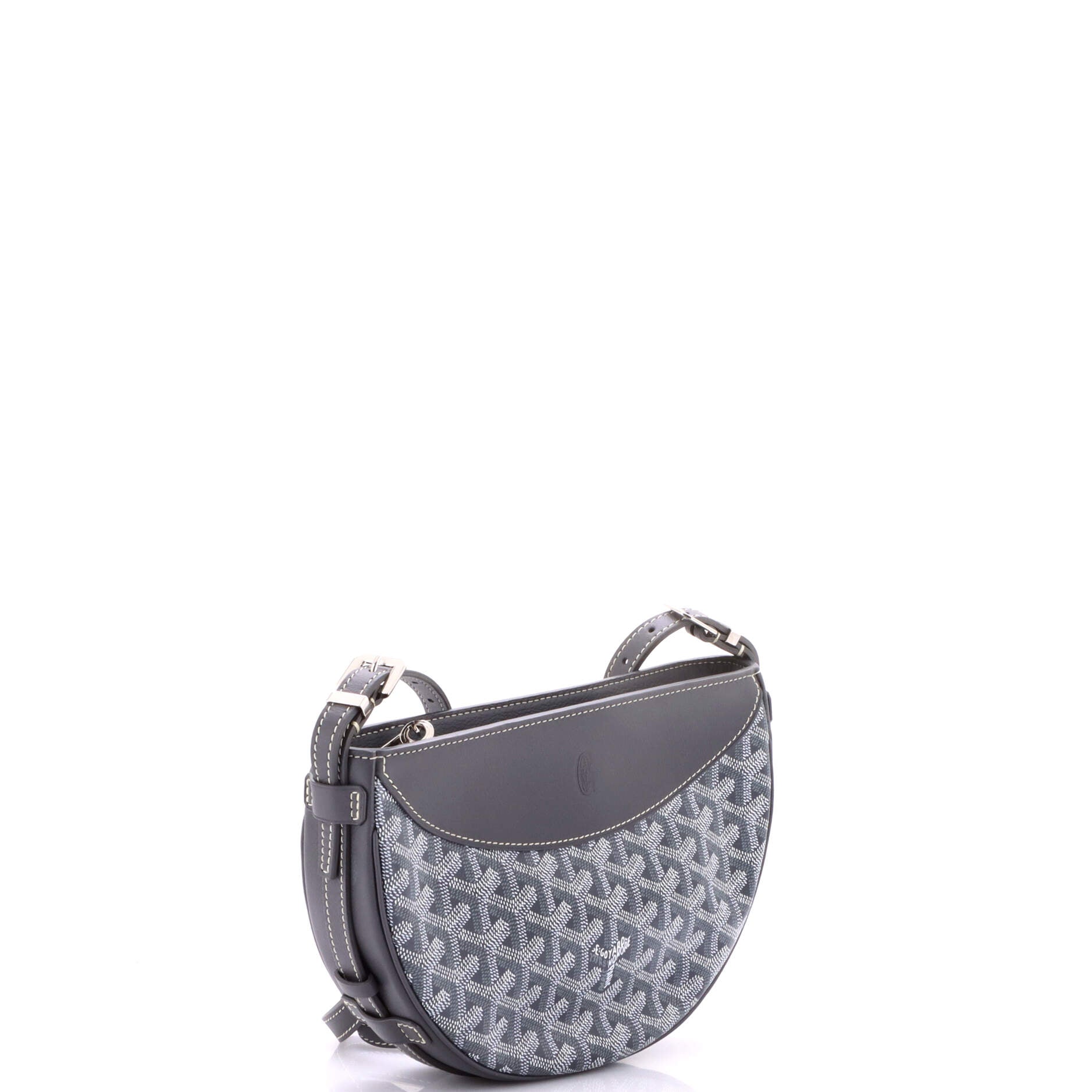 Hirondelle Shoulder Bag Coated Canvas and Leather - Image 2