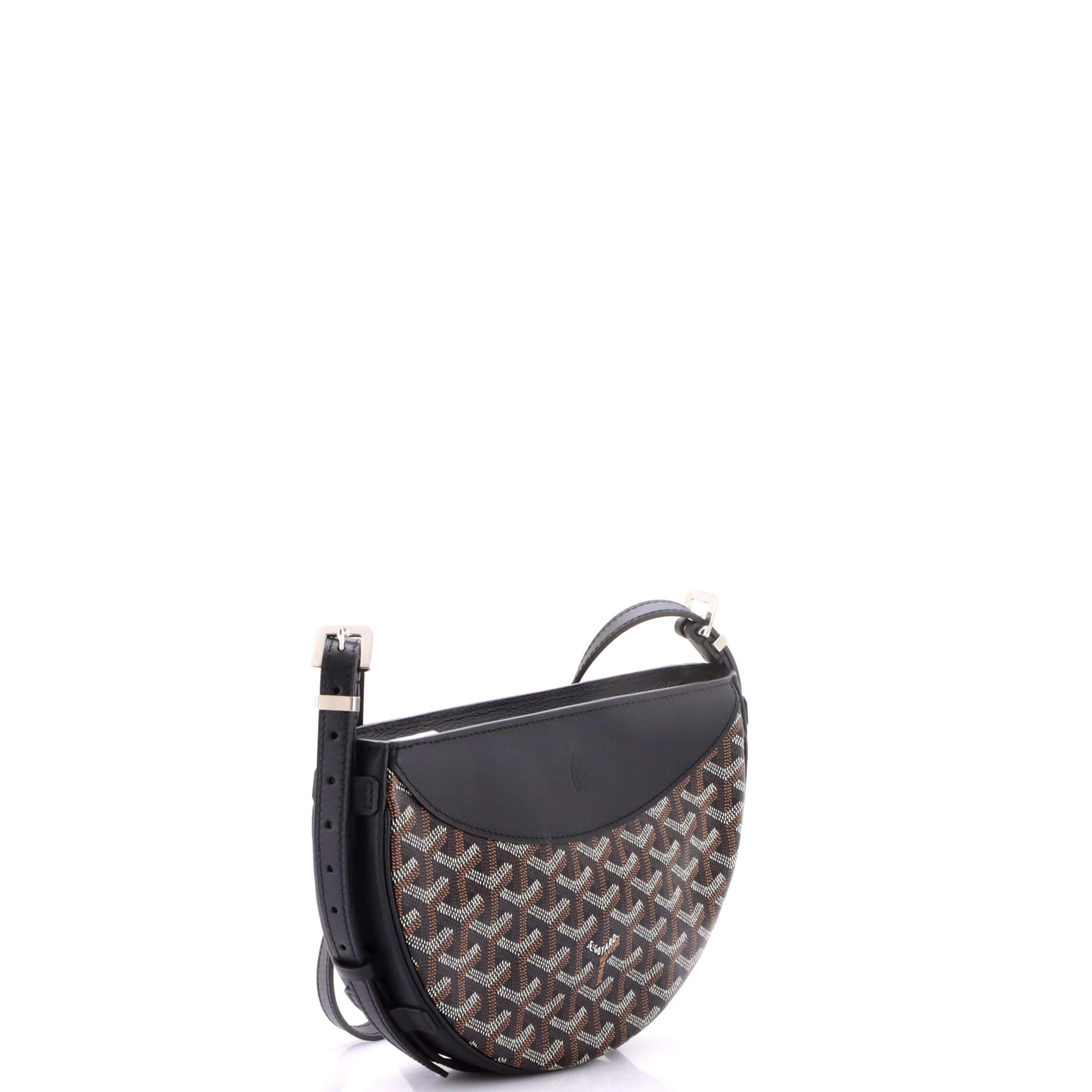 Hirondelle Shoulder Bag Coated Canvas and Leather - Image 2